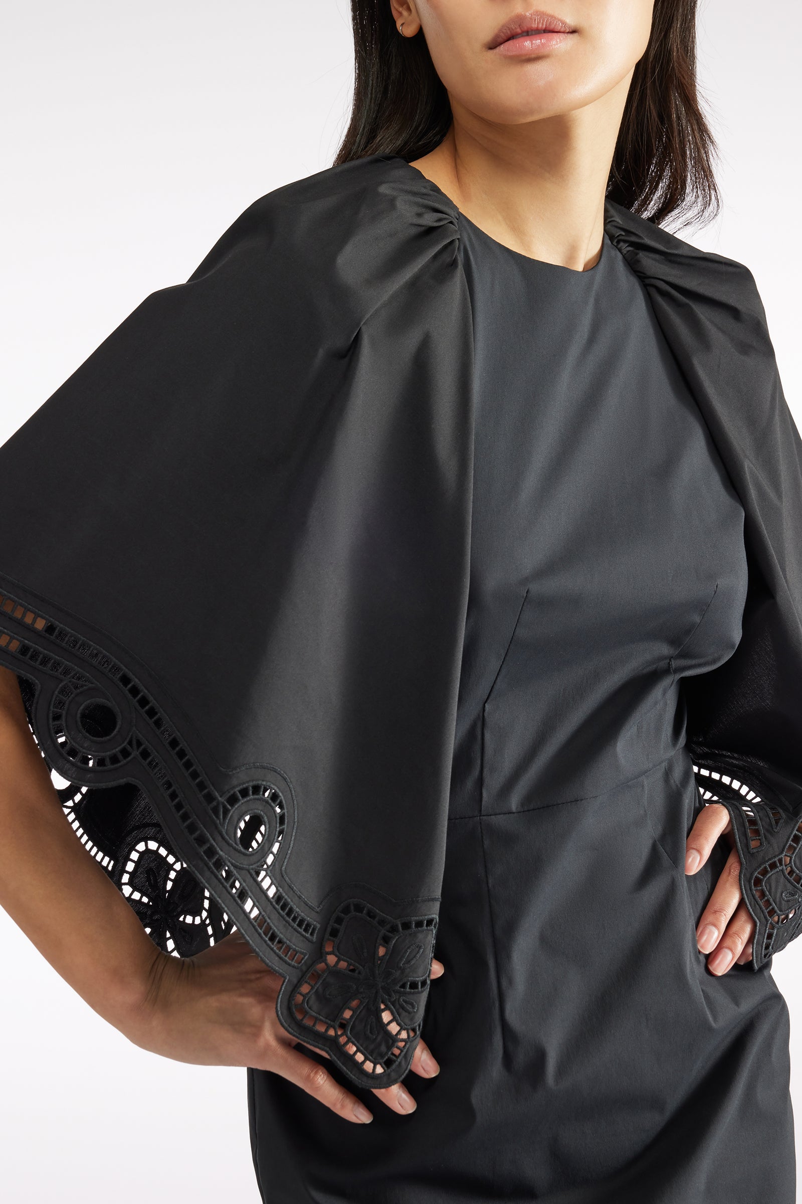 PUNCH-EMBROIDERED DRESS