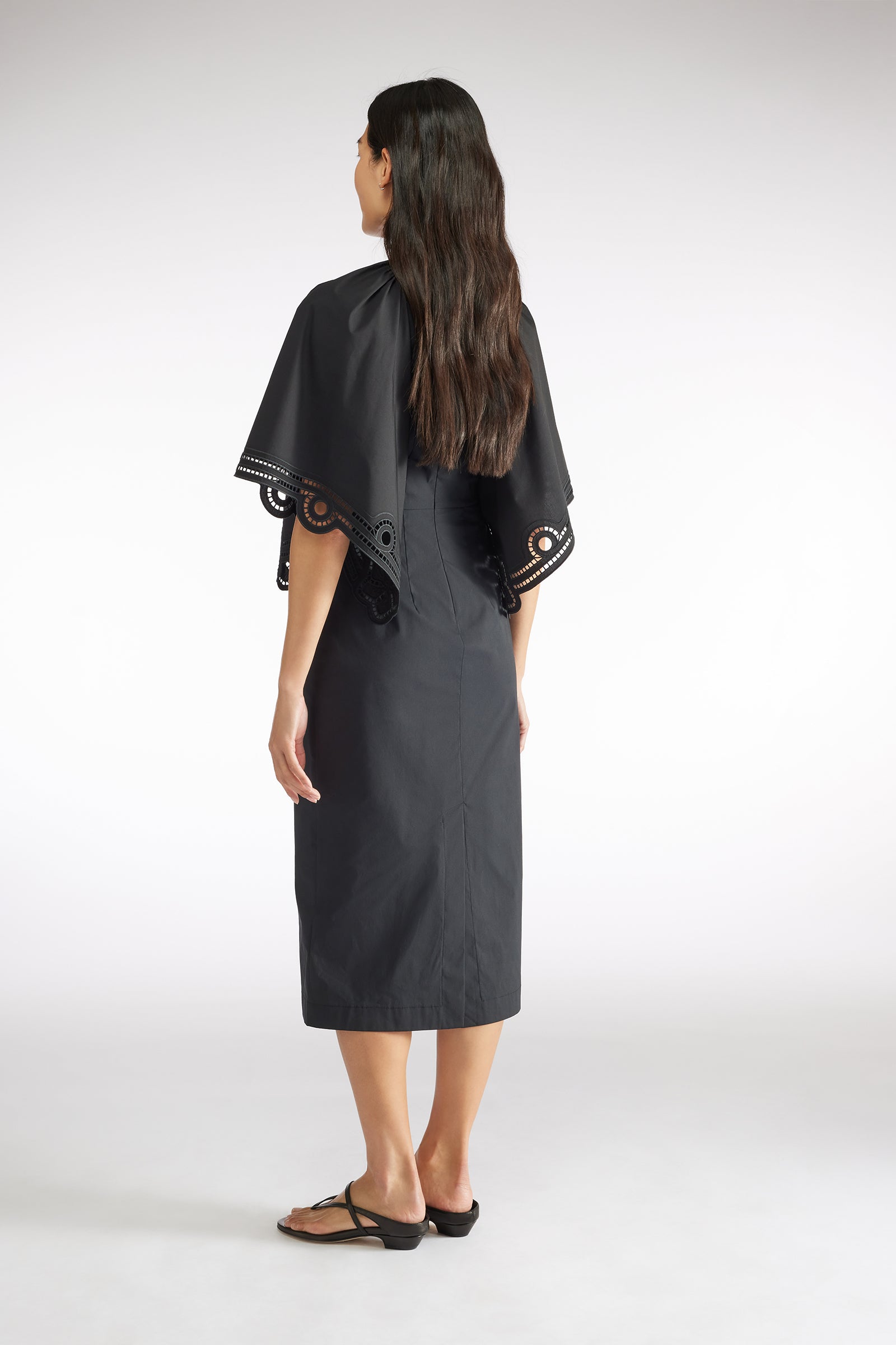 PUNCH-EMBROIDERED DRESS