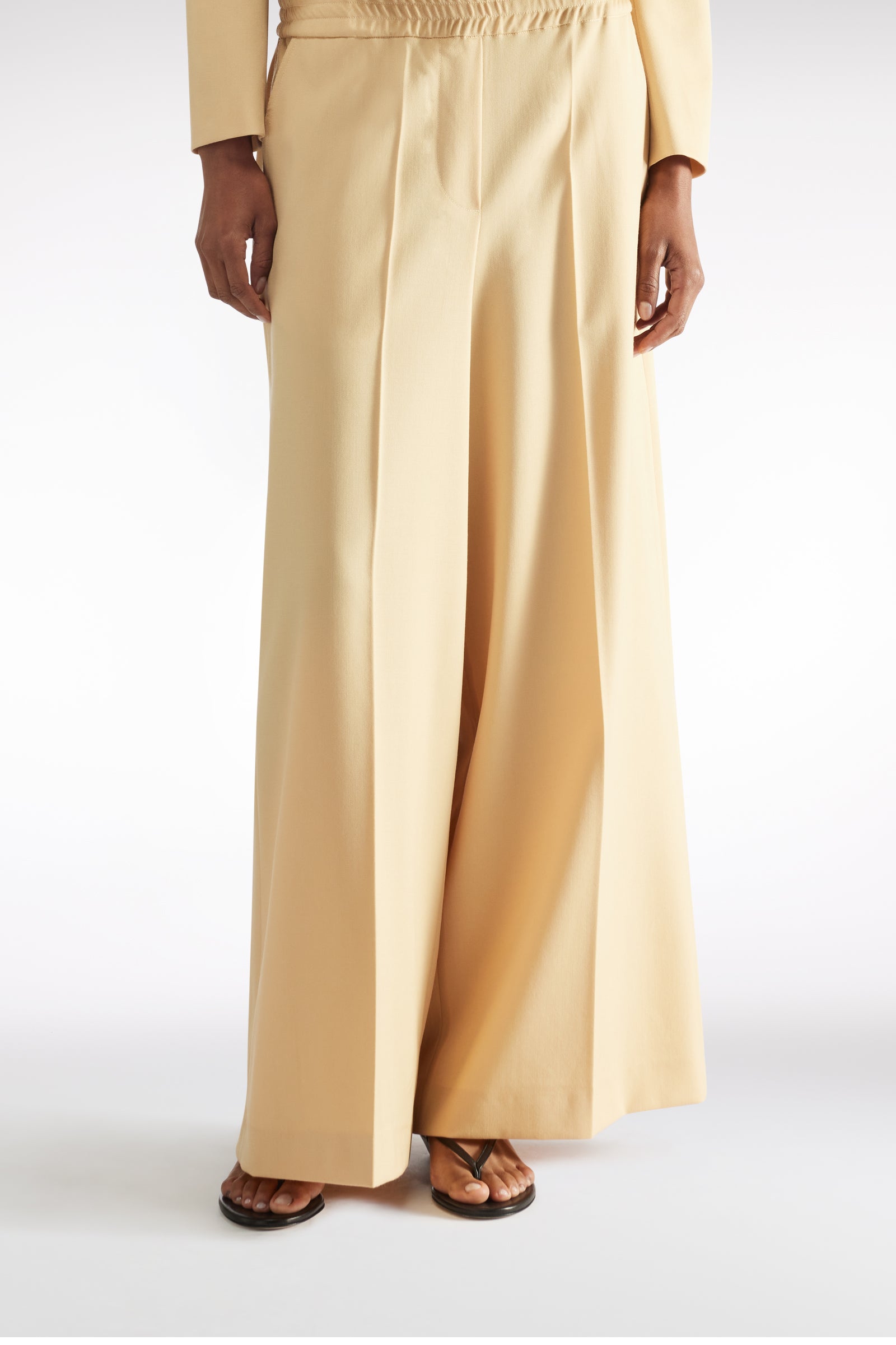 WOOL GABARDINE TROUSERS