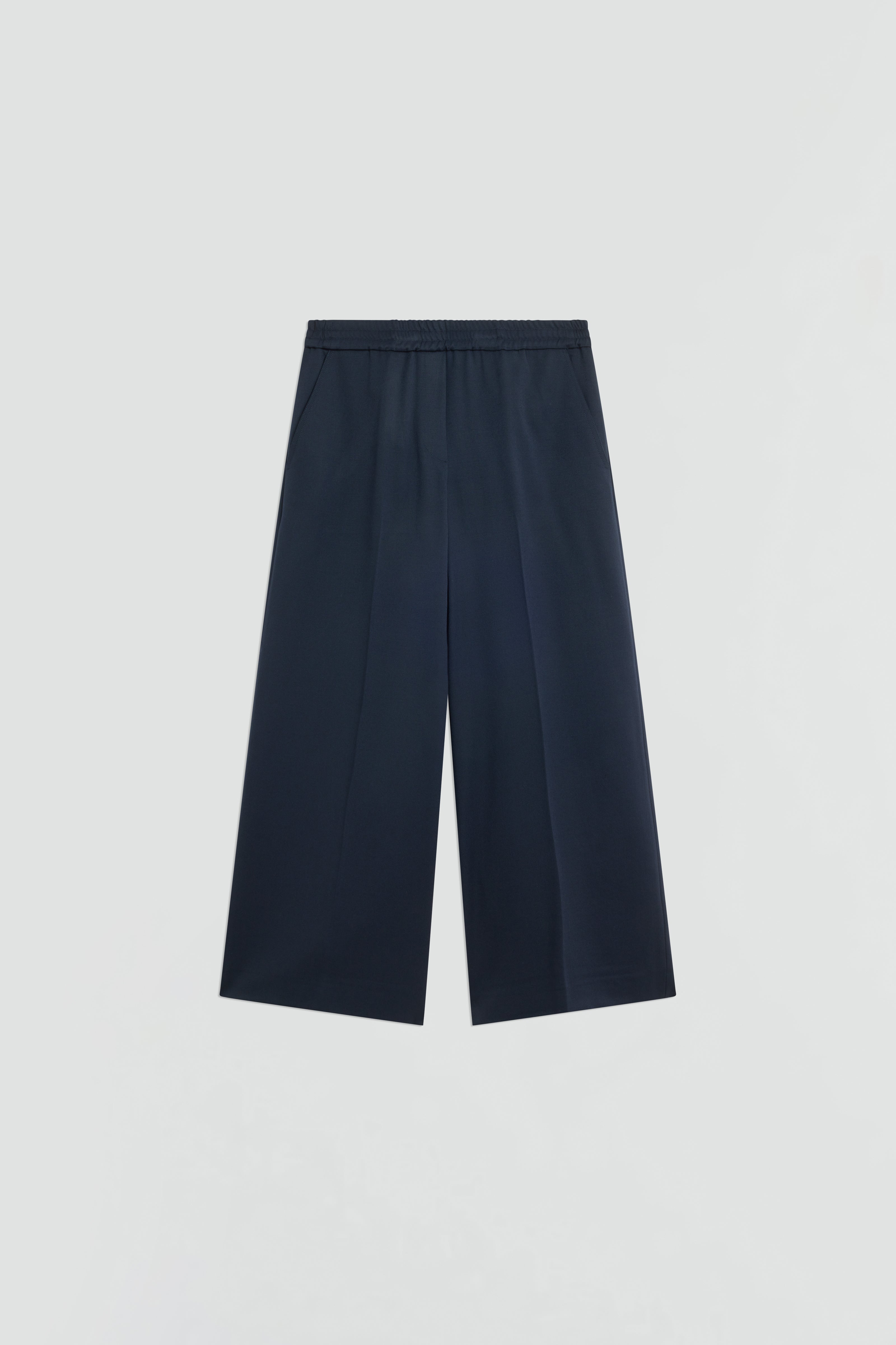 WOOL GABARDINE TROUSERS