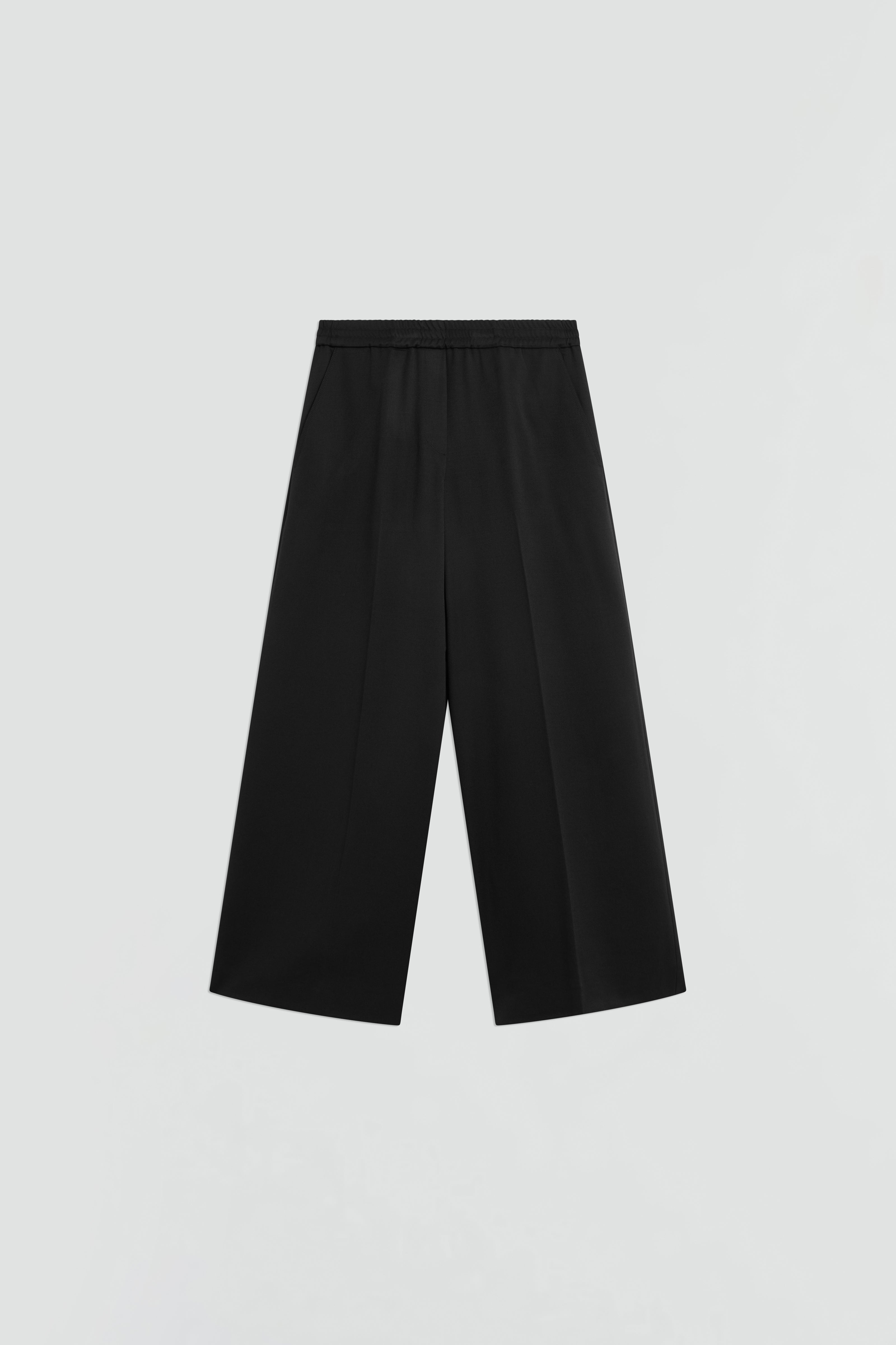 WOOL GABARDINE TROUSERS