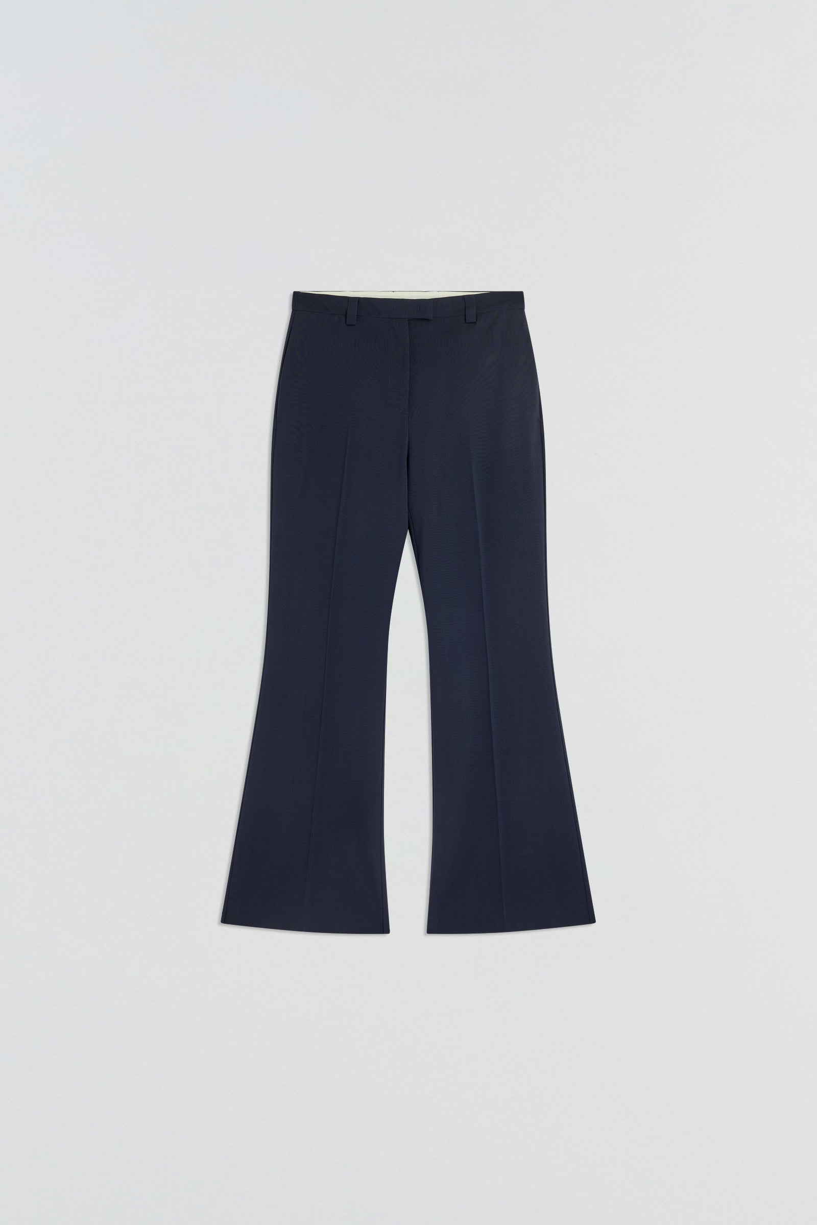WOVEN WOOL Flared TROUSERS