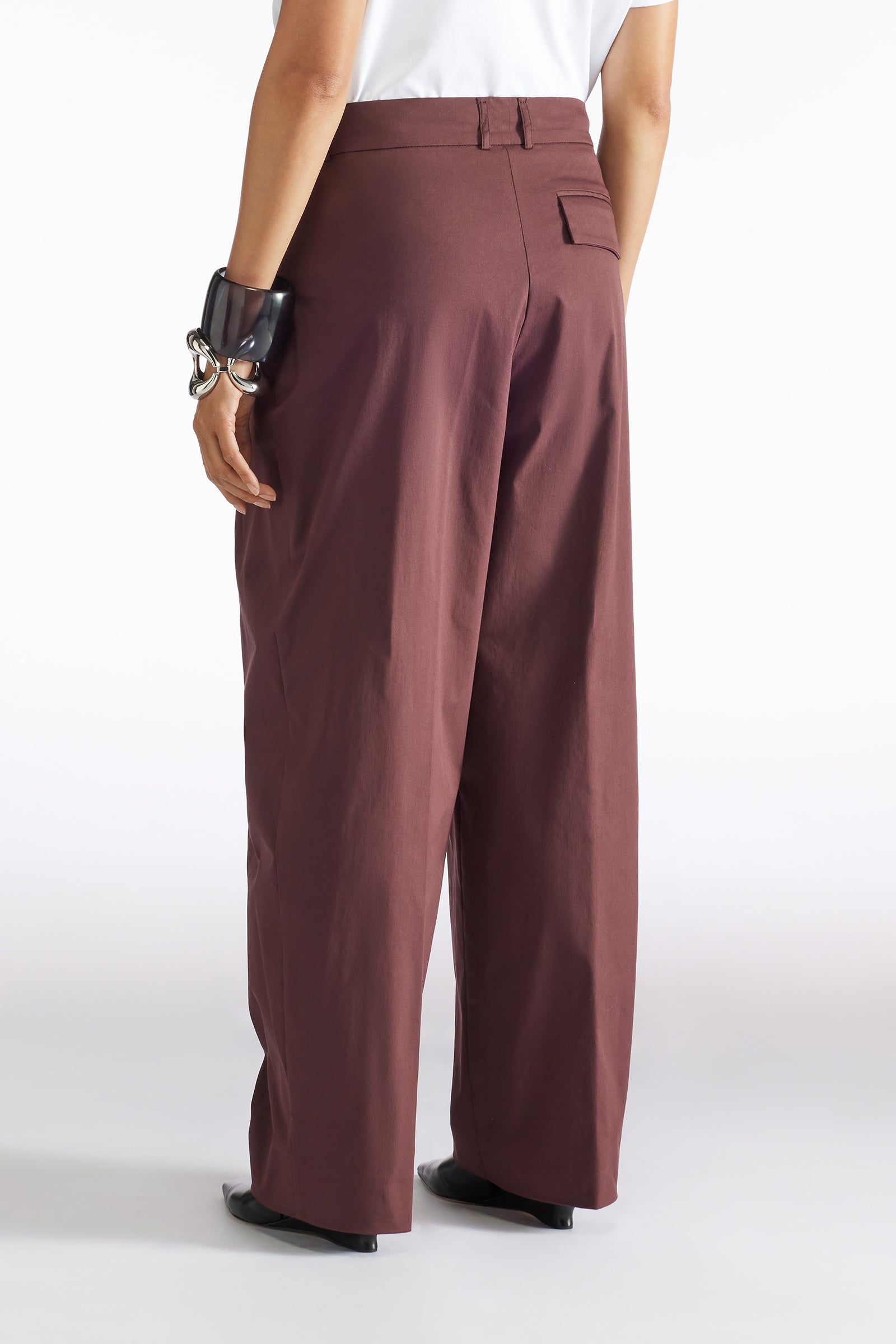COTTON TWILL TROUSERS