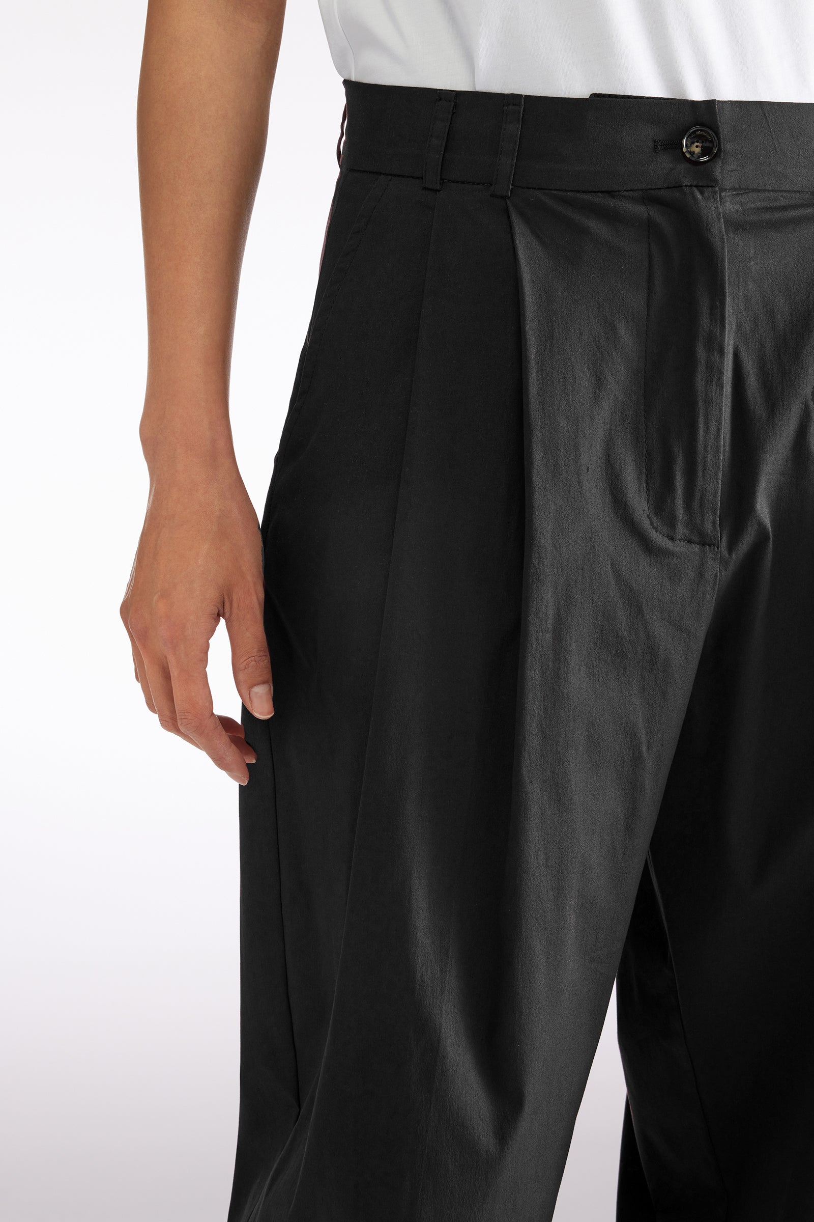 COTTON TWILL TROUSERS