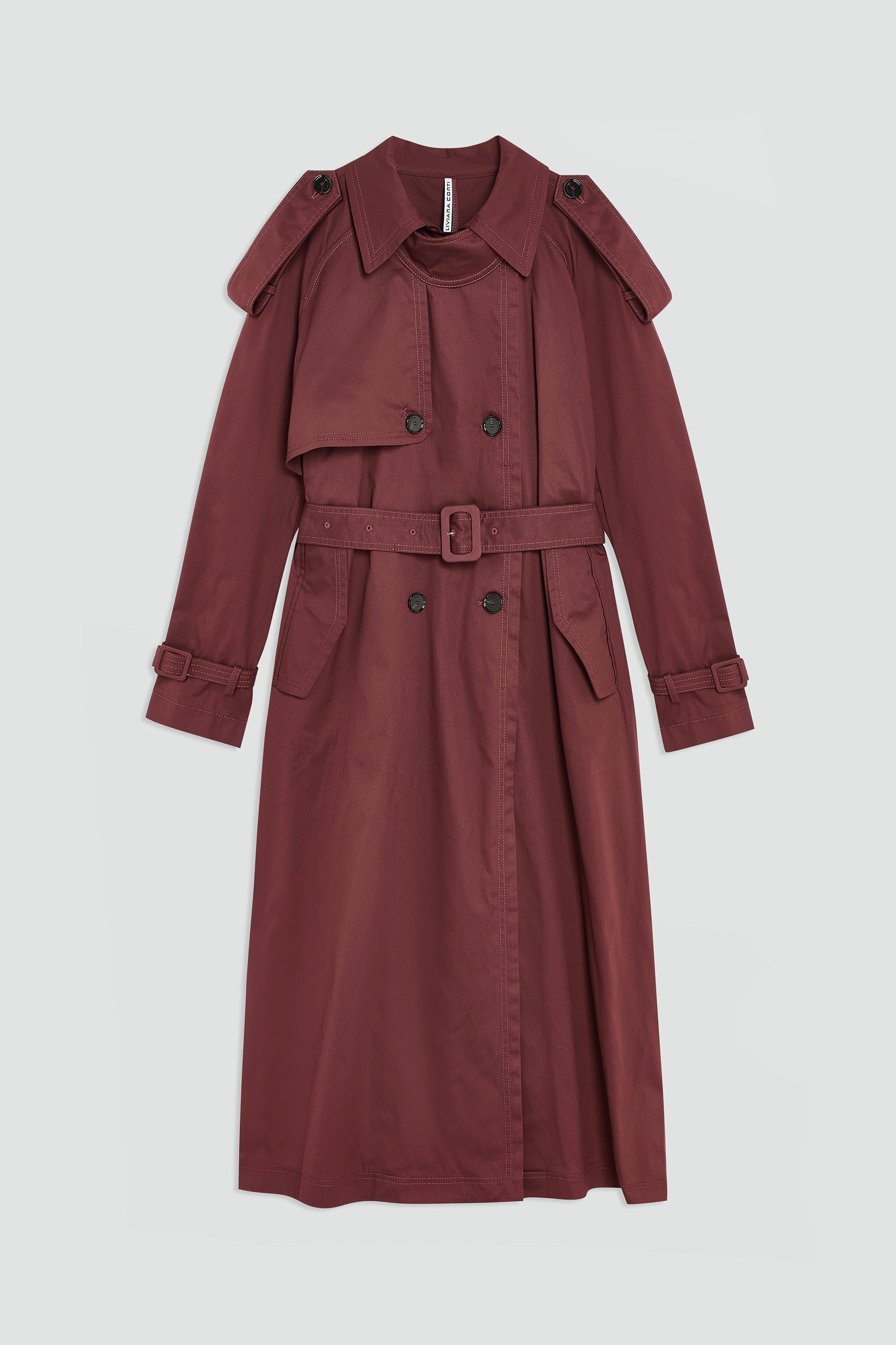 COTTON TWILL TRENCH COAT