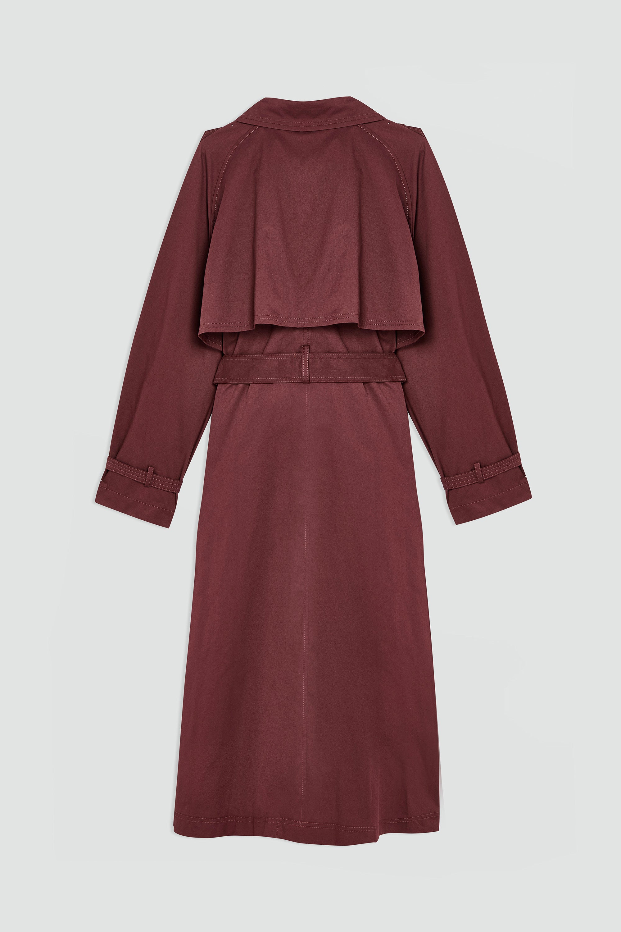COTTON TWILL TRENCH COAT