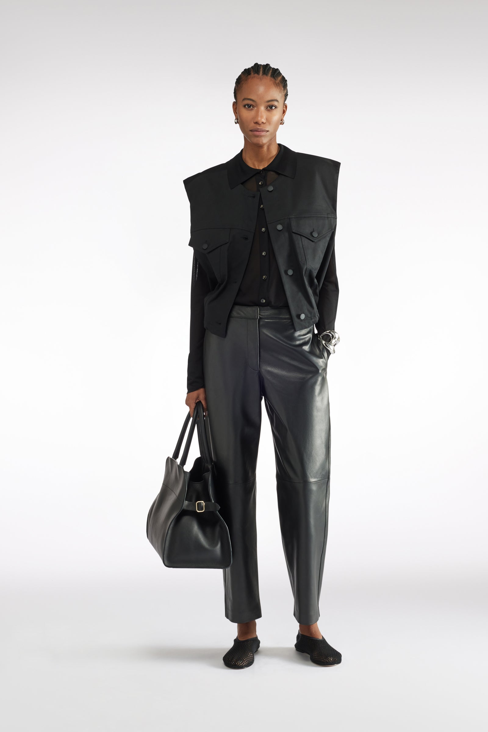 COTTON GABARDINE VEST