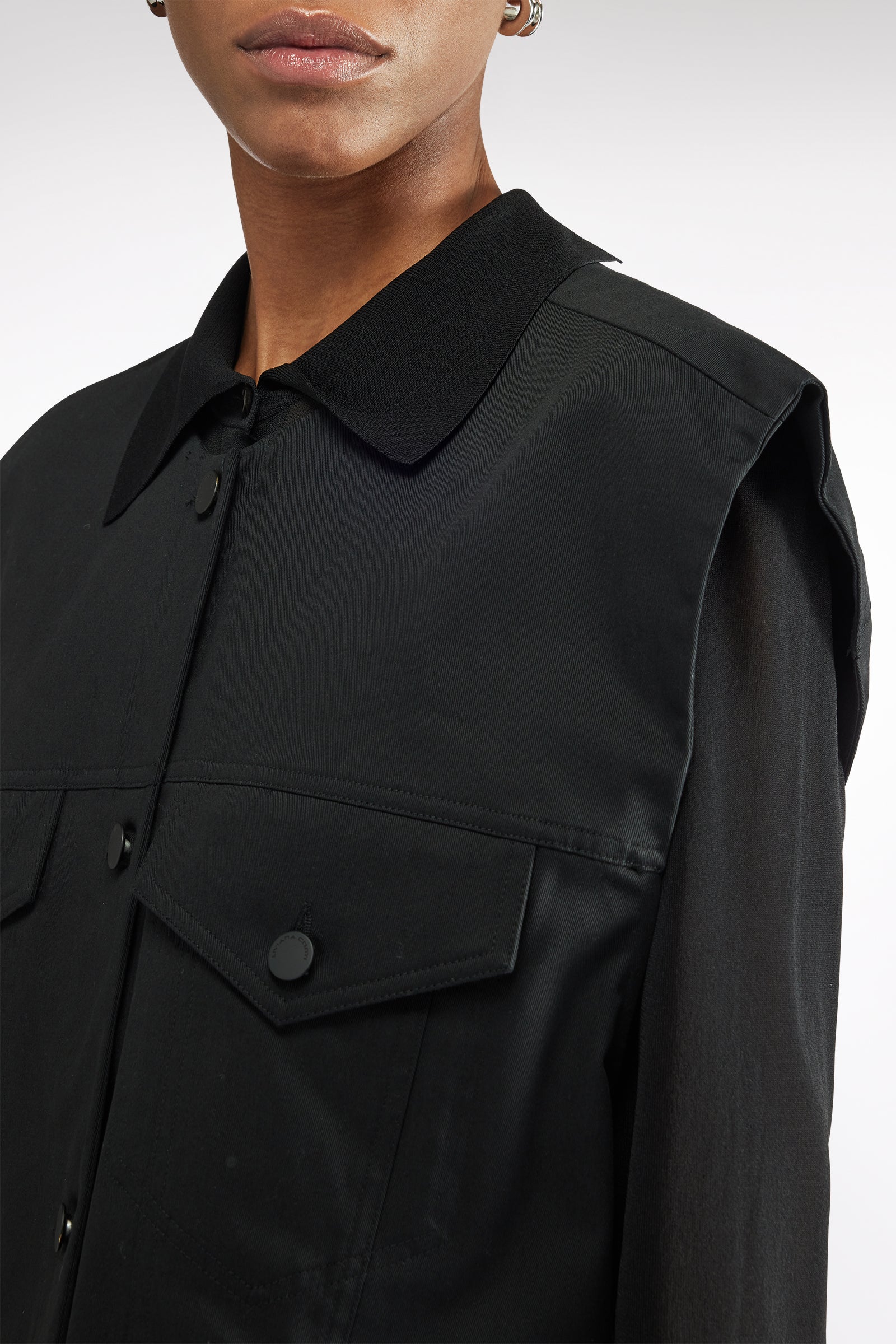 COTTON GABARDINE VEST