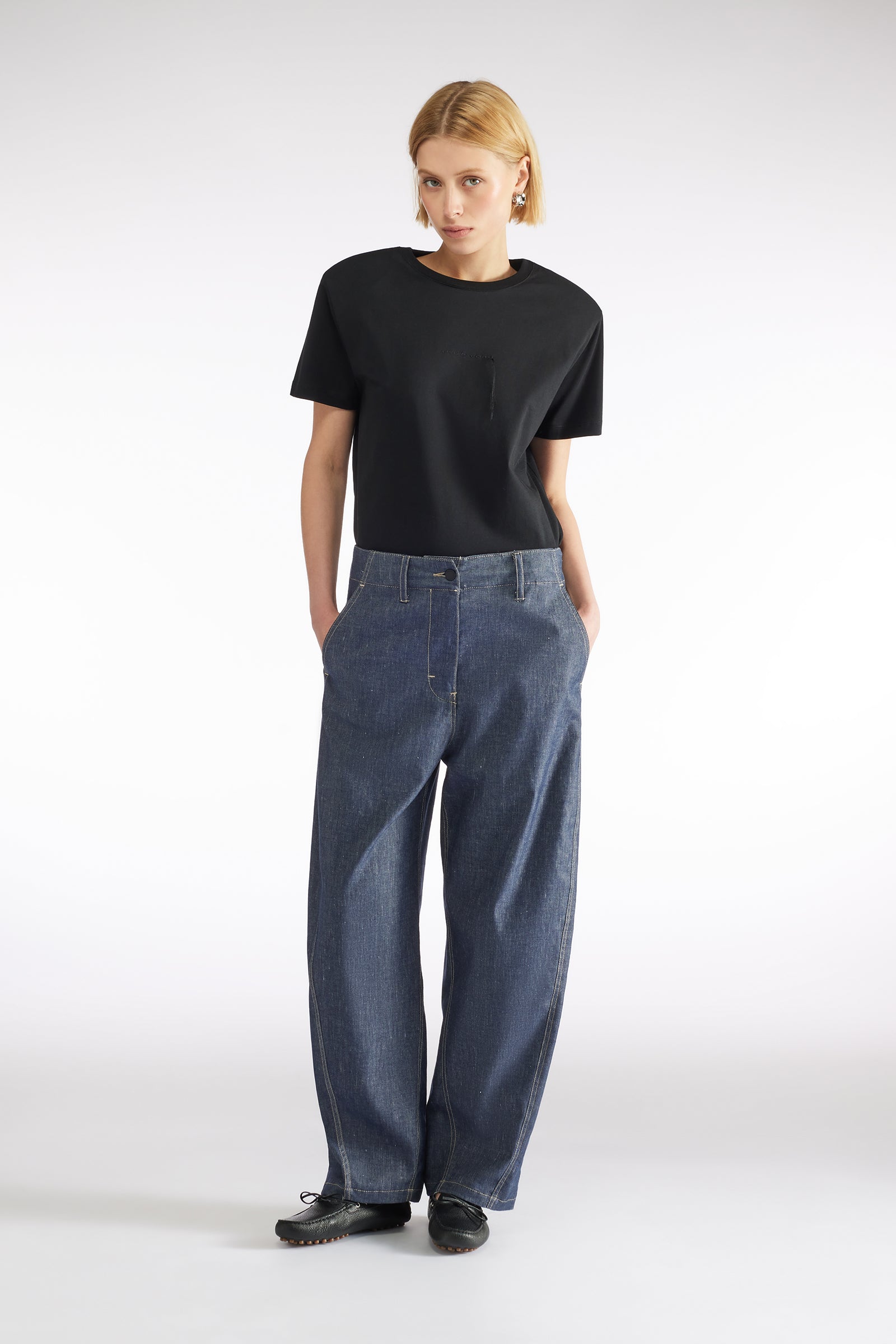 PANTALONE IN TELA DENIM