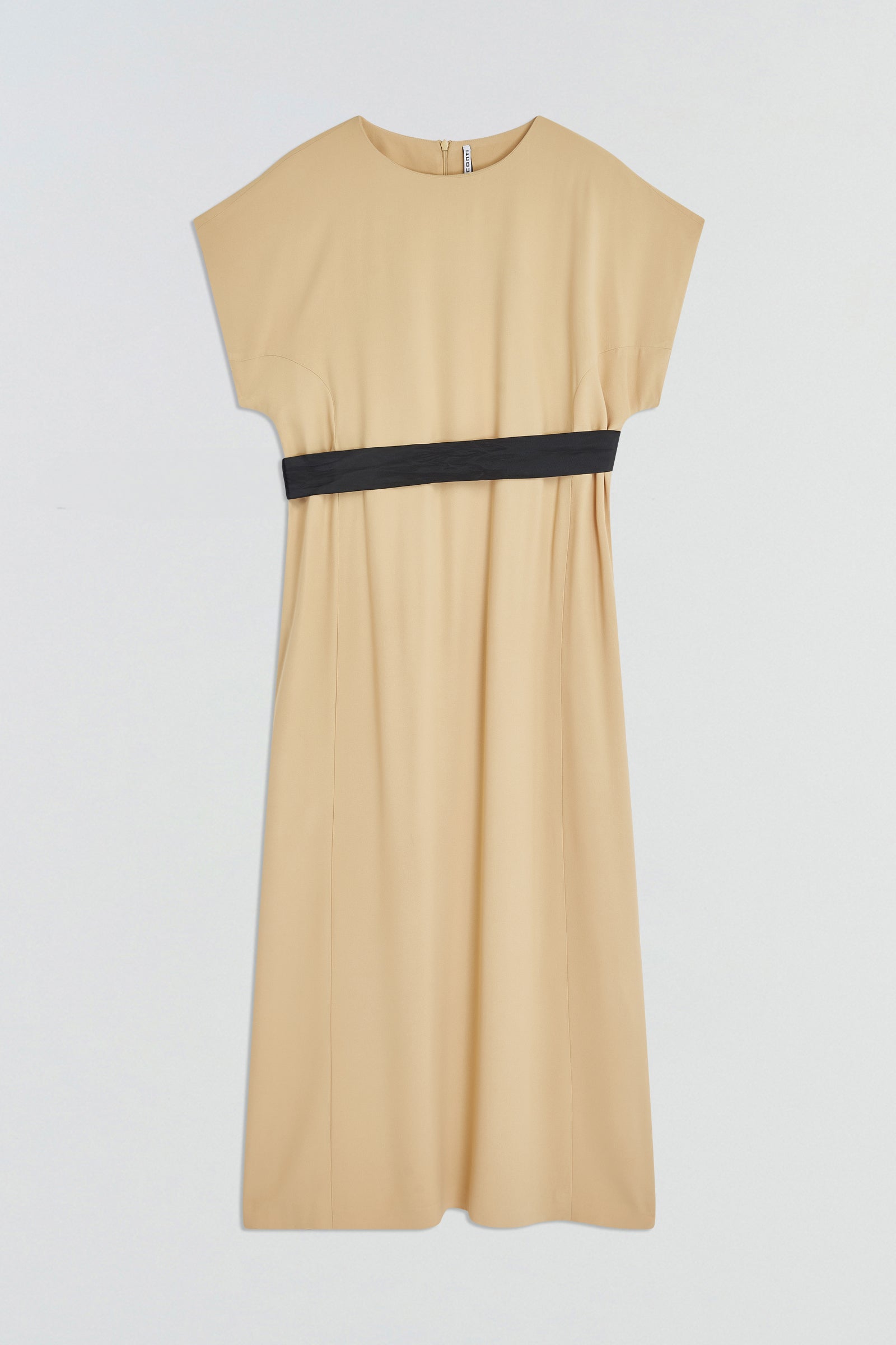 ABITO CON CINTURA IN RASO