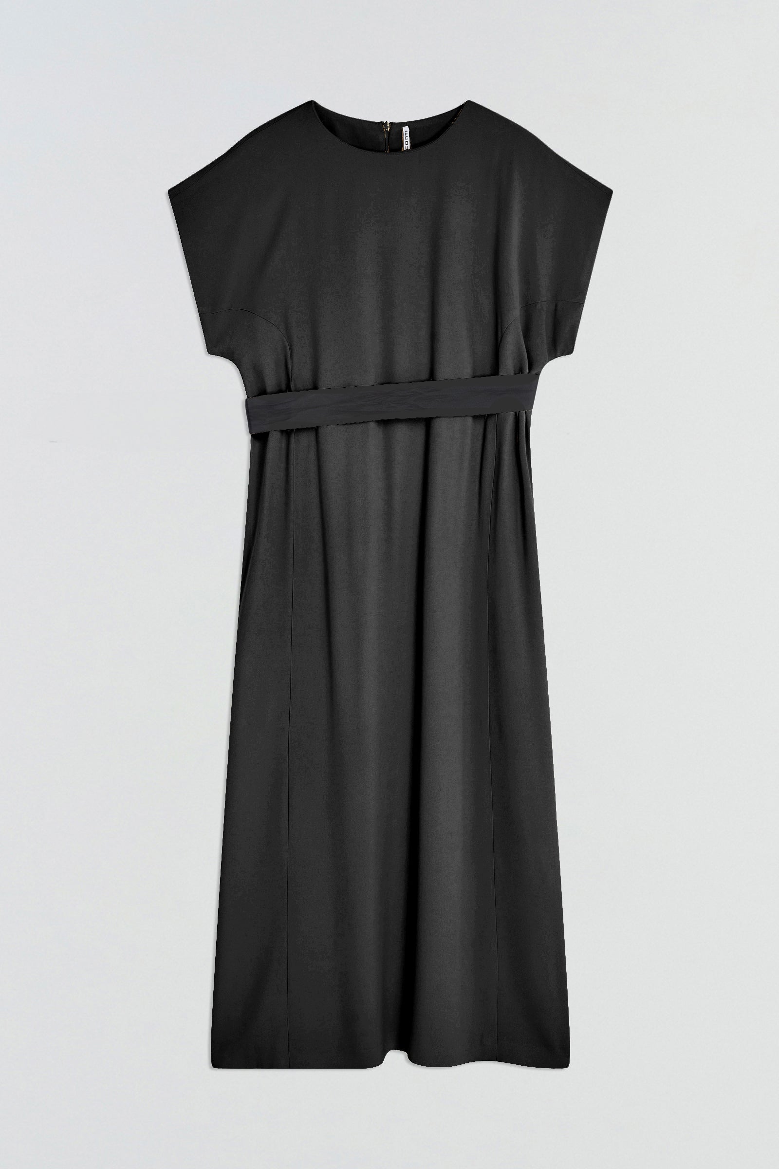 ABITO CON CINTURA IN RASO