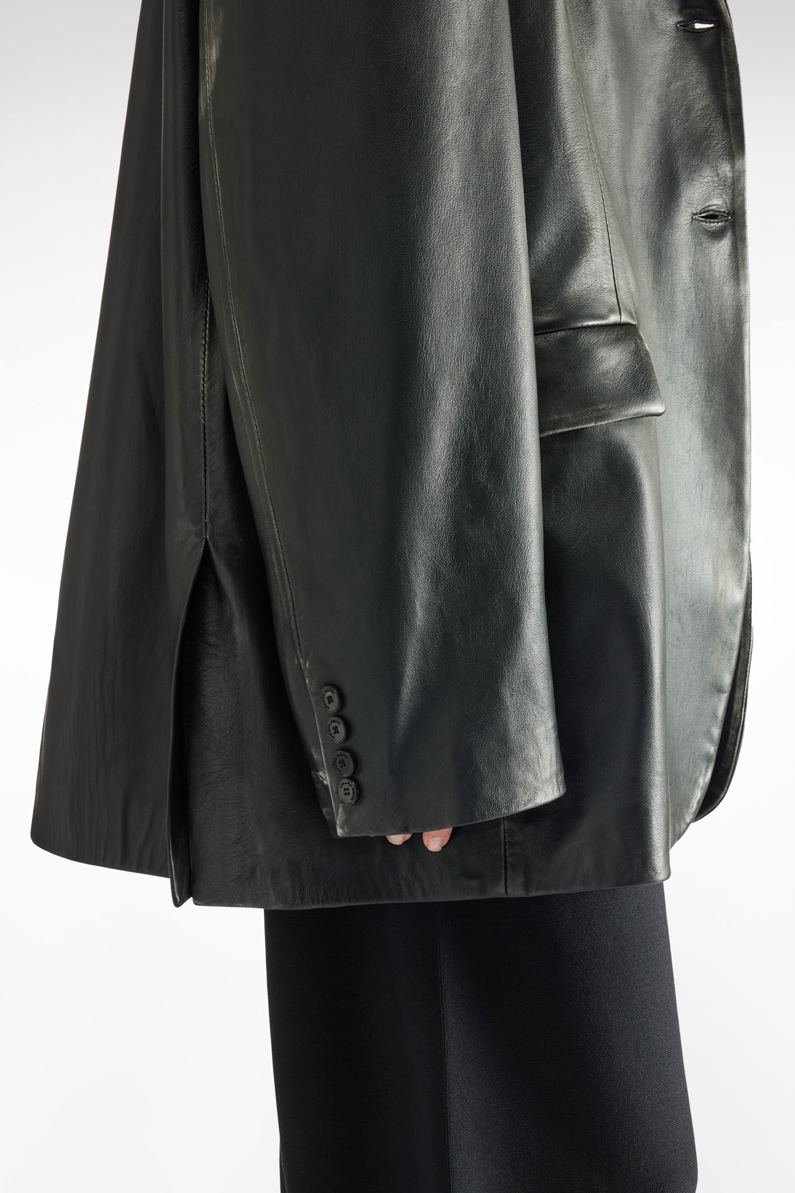 BLAZER IN VERA PELLE