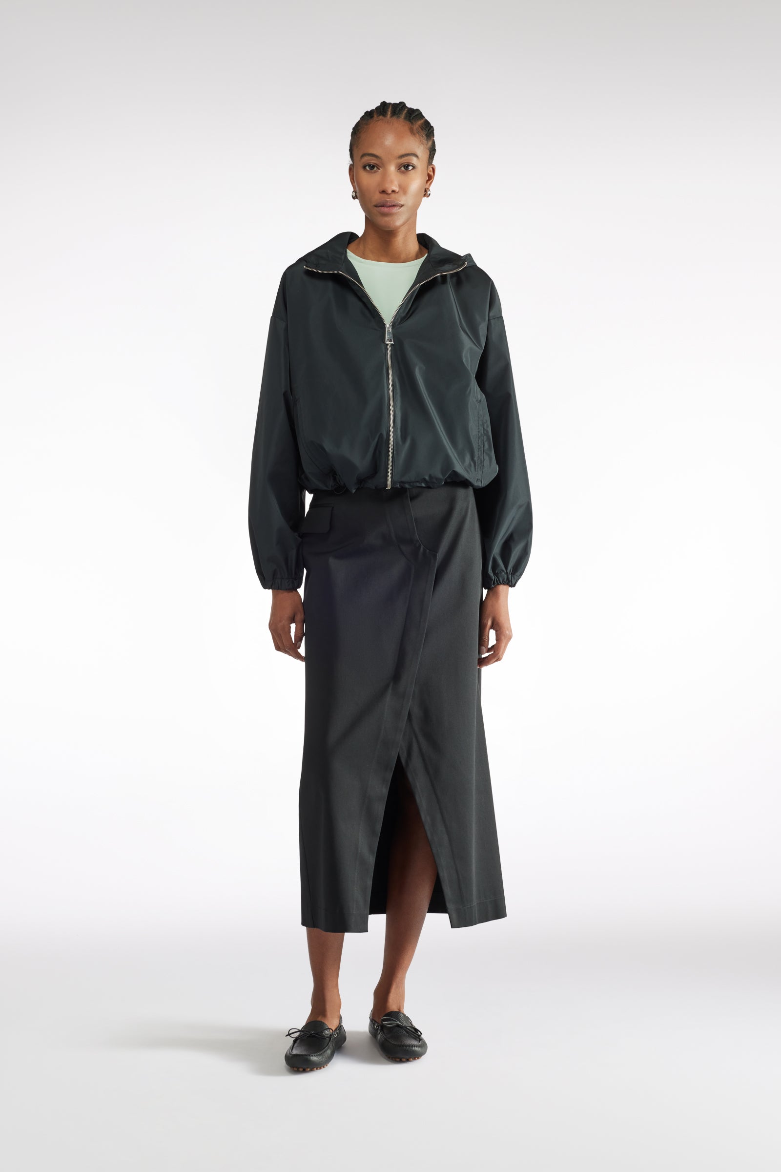 GIACCA CAPPUCCIO IN TAFFETÃ