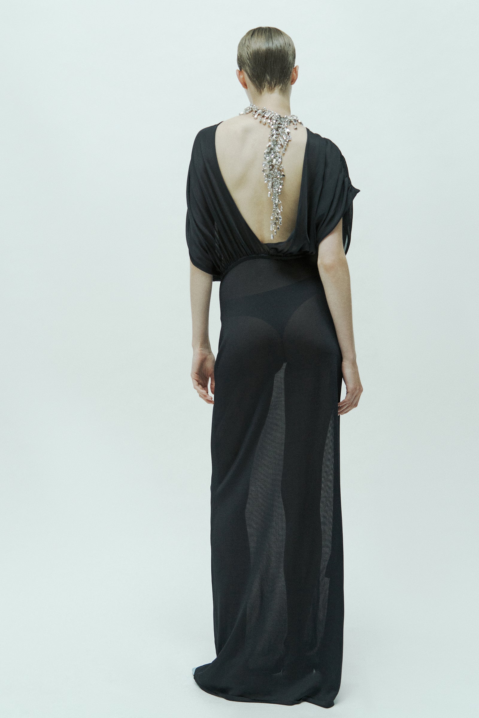 ABITO LUNGO DRAPPEGGIO