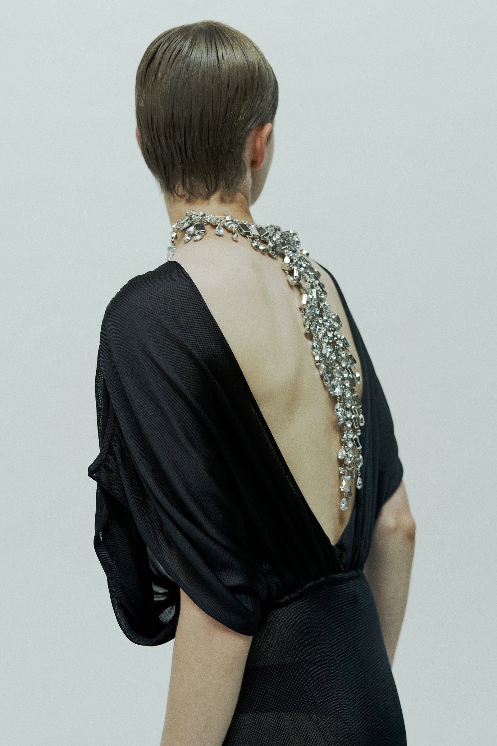 ABITO LUNGO DRAPPEGGIO