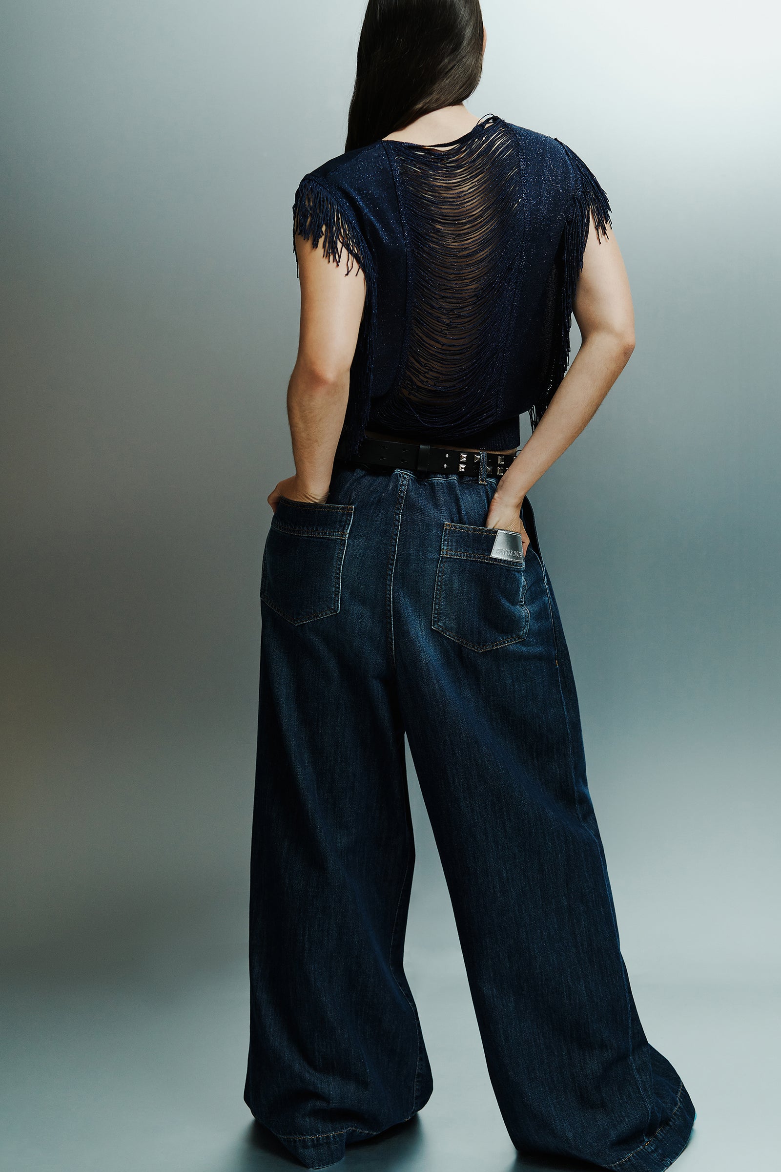 JEANS OVERSIZE TASCA MEDICA