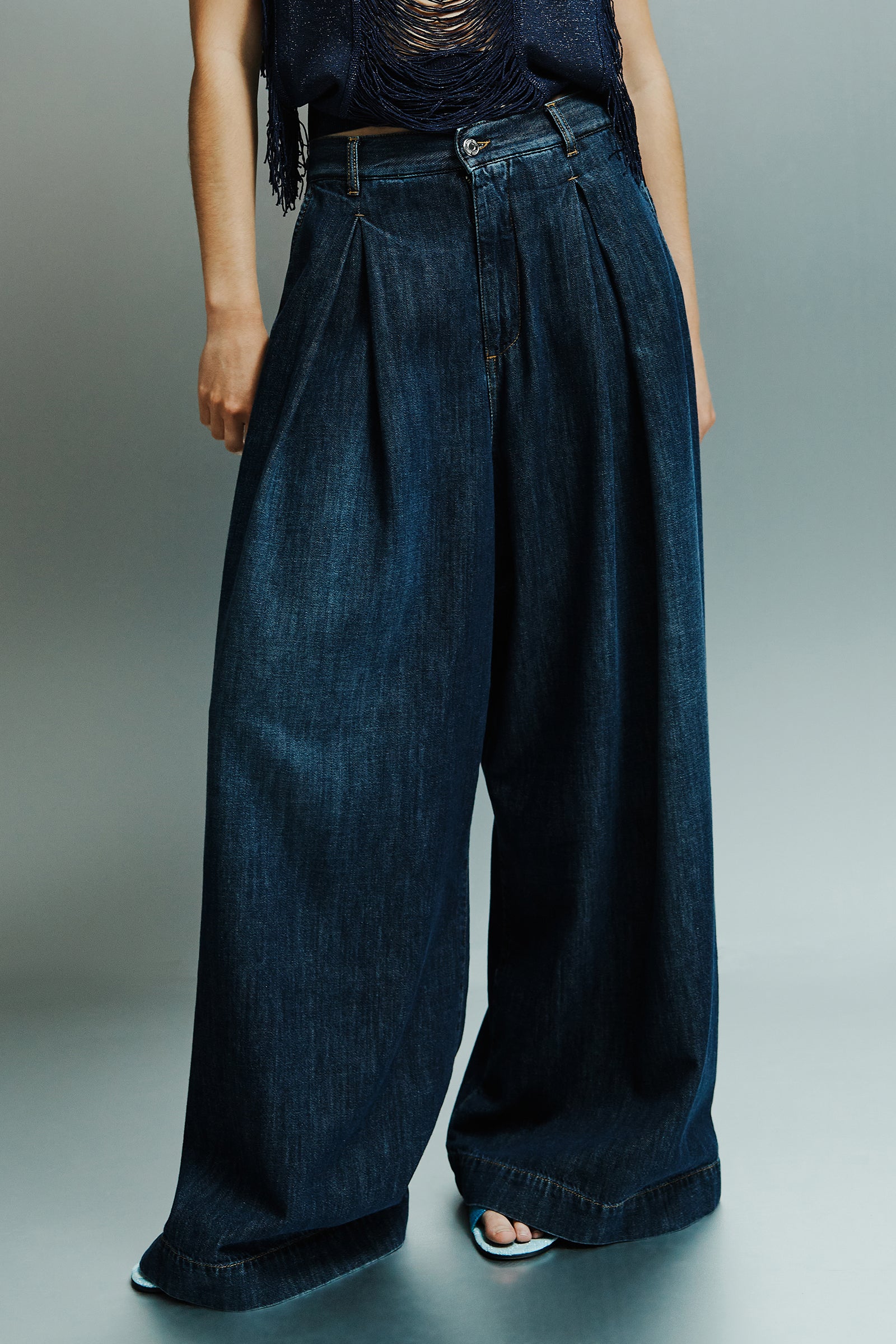 JEANS OVERSIZE TASCA MEDICA