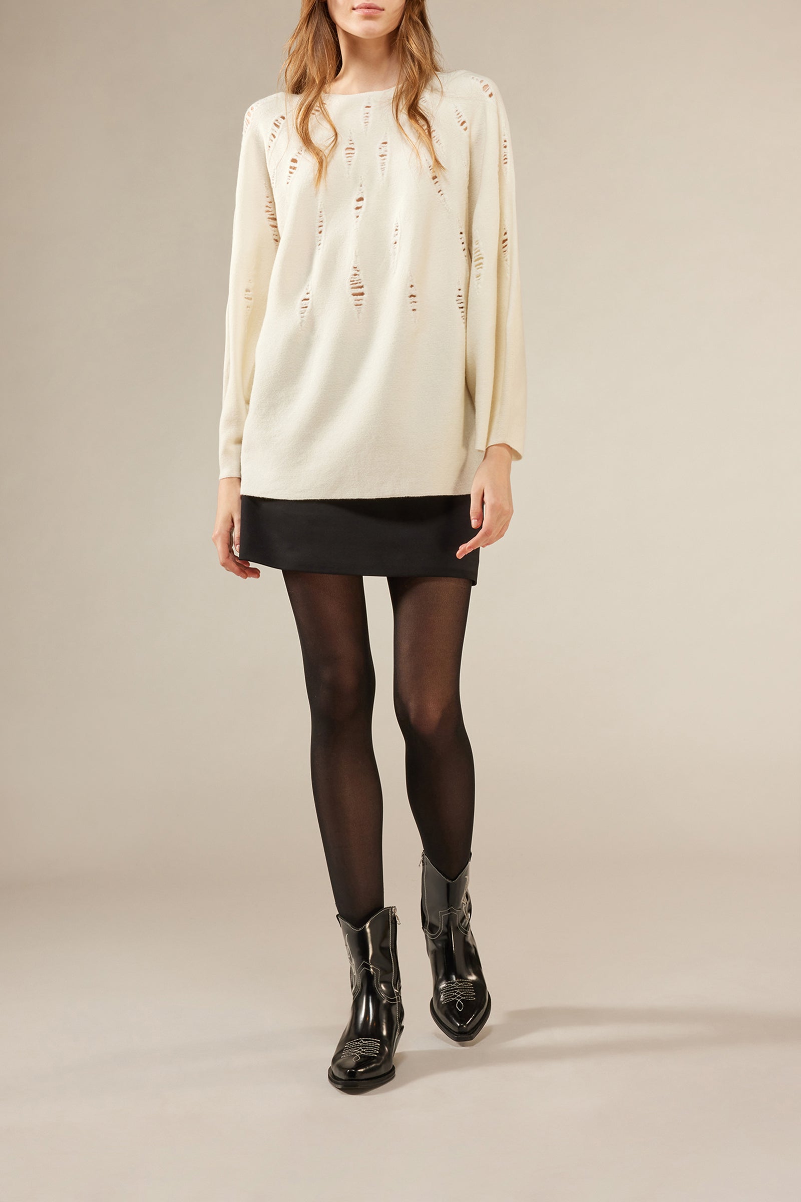 MAGLIA EFFETTO SMAGLIATURE