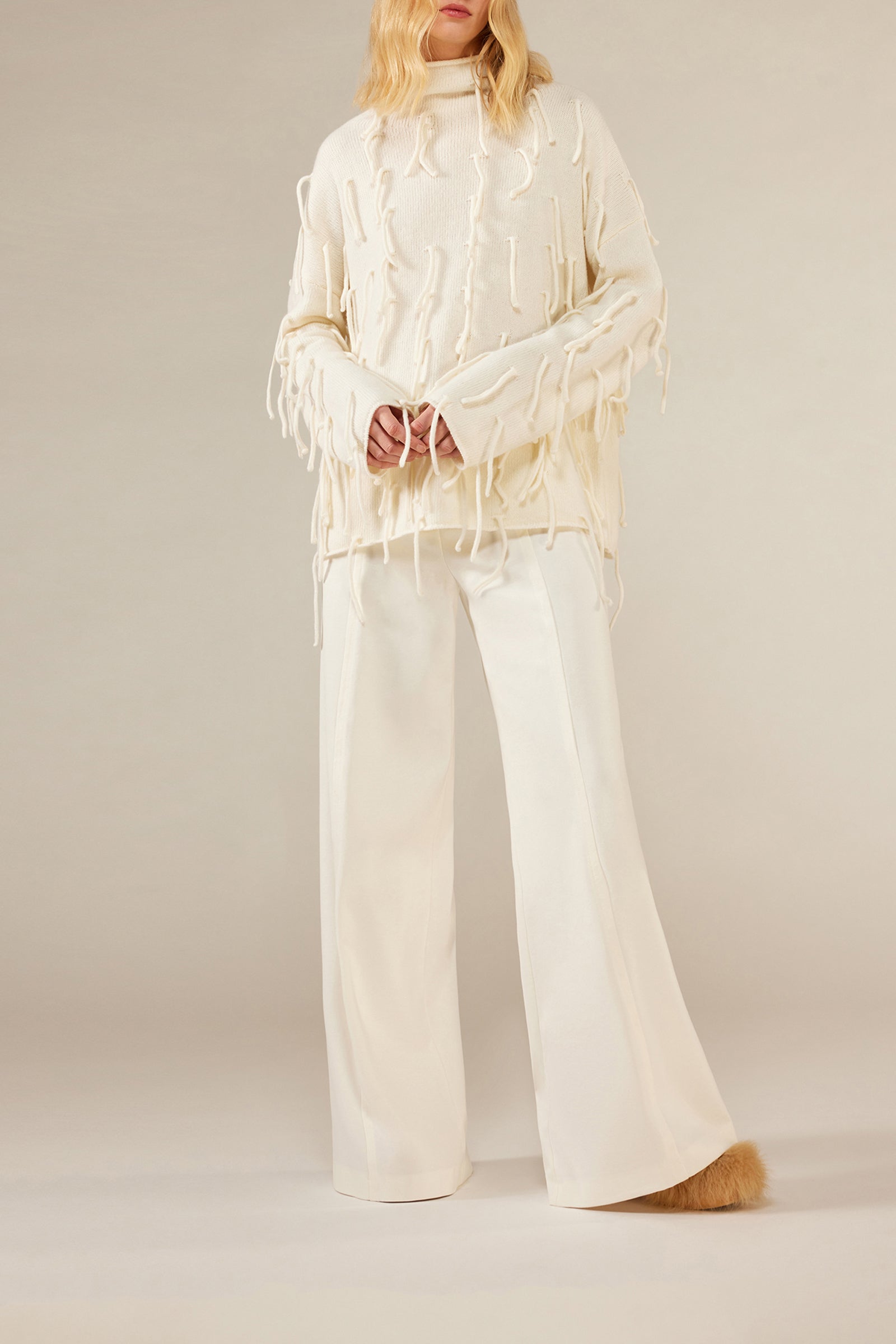 MAGLIA CON FRANGE