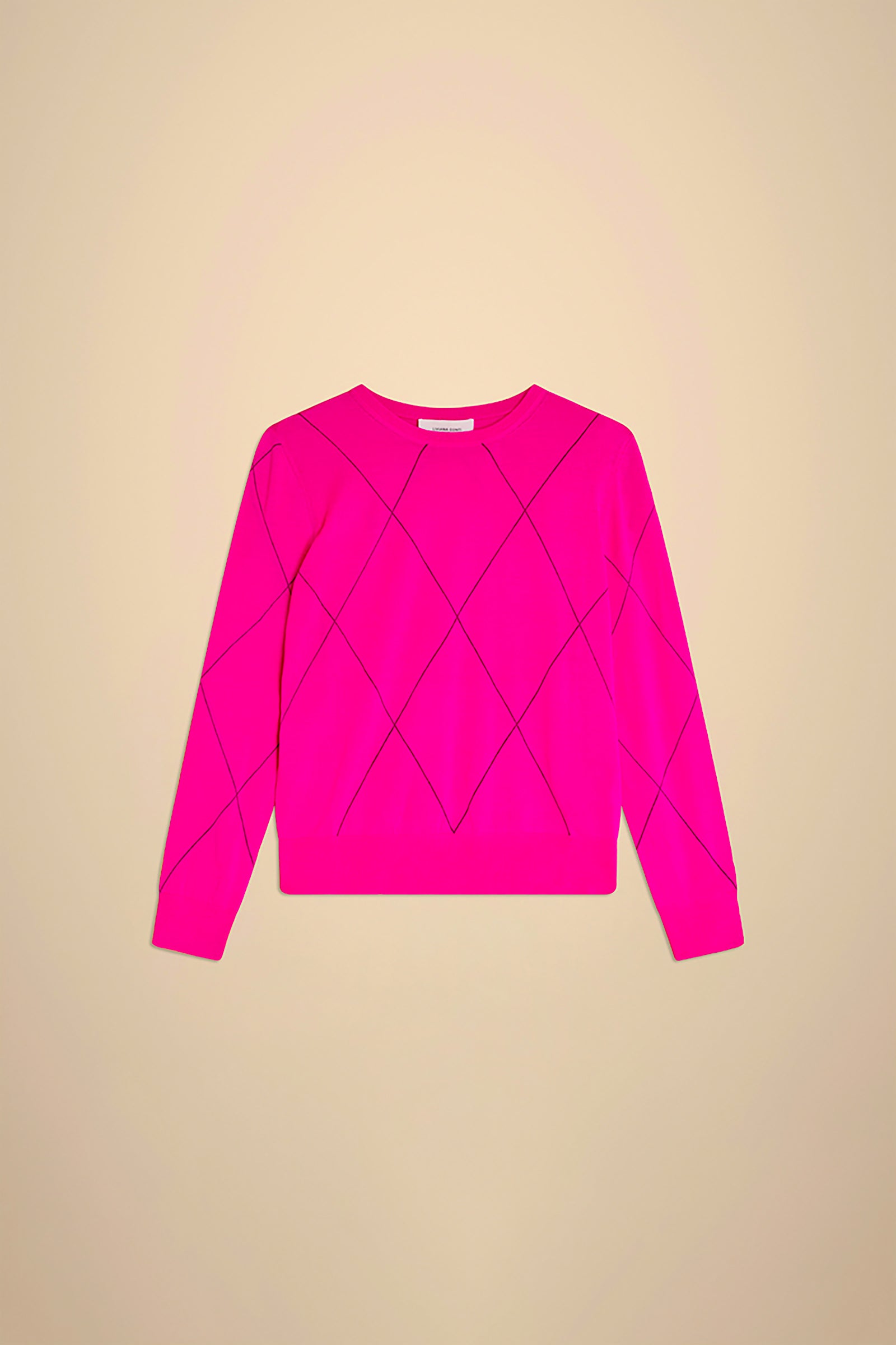 SWEATER WITH DIAMOND INLAY