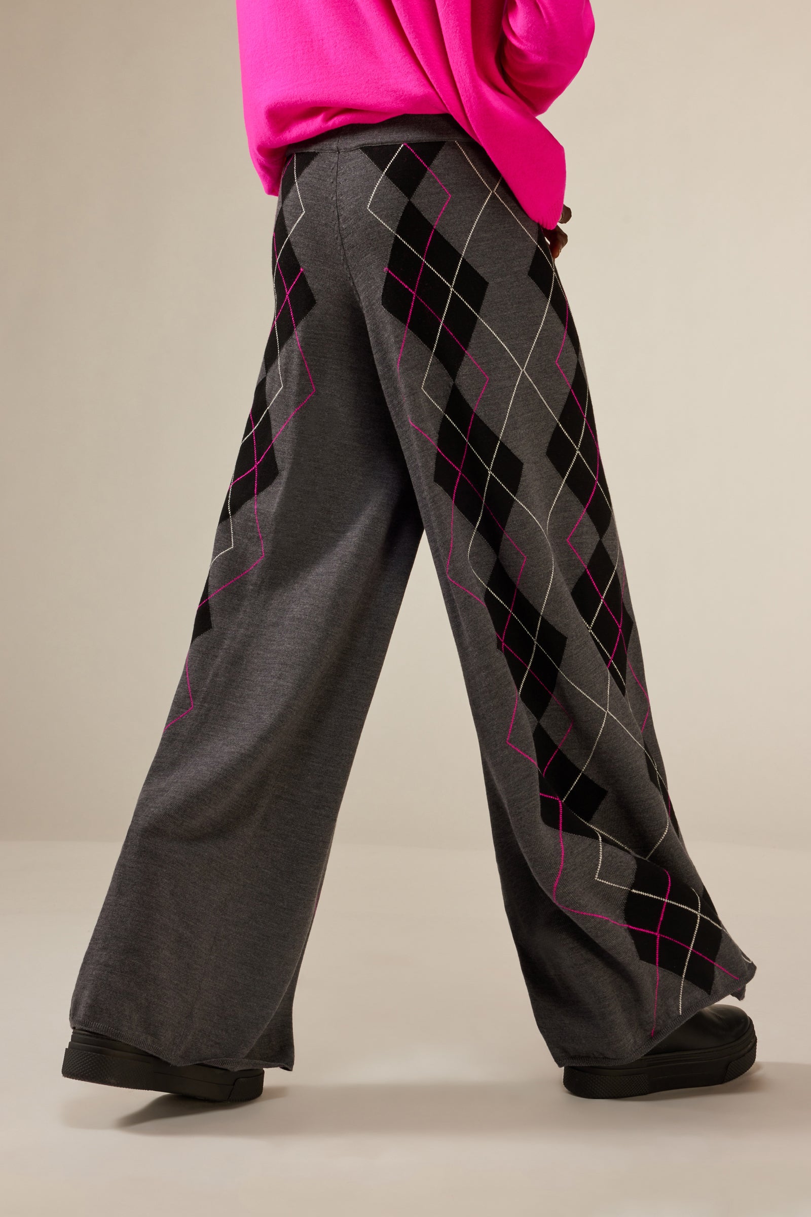 PANTALONE ROMBI INTARSIATI