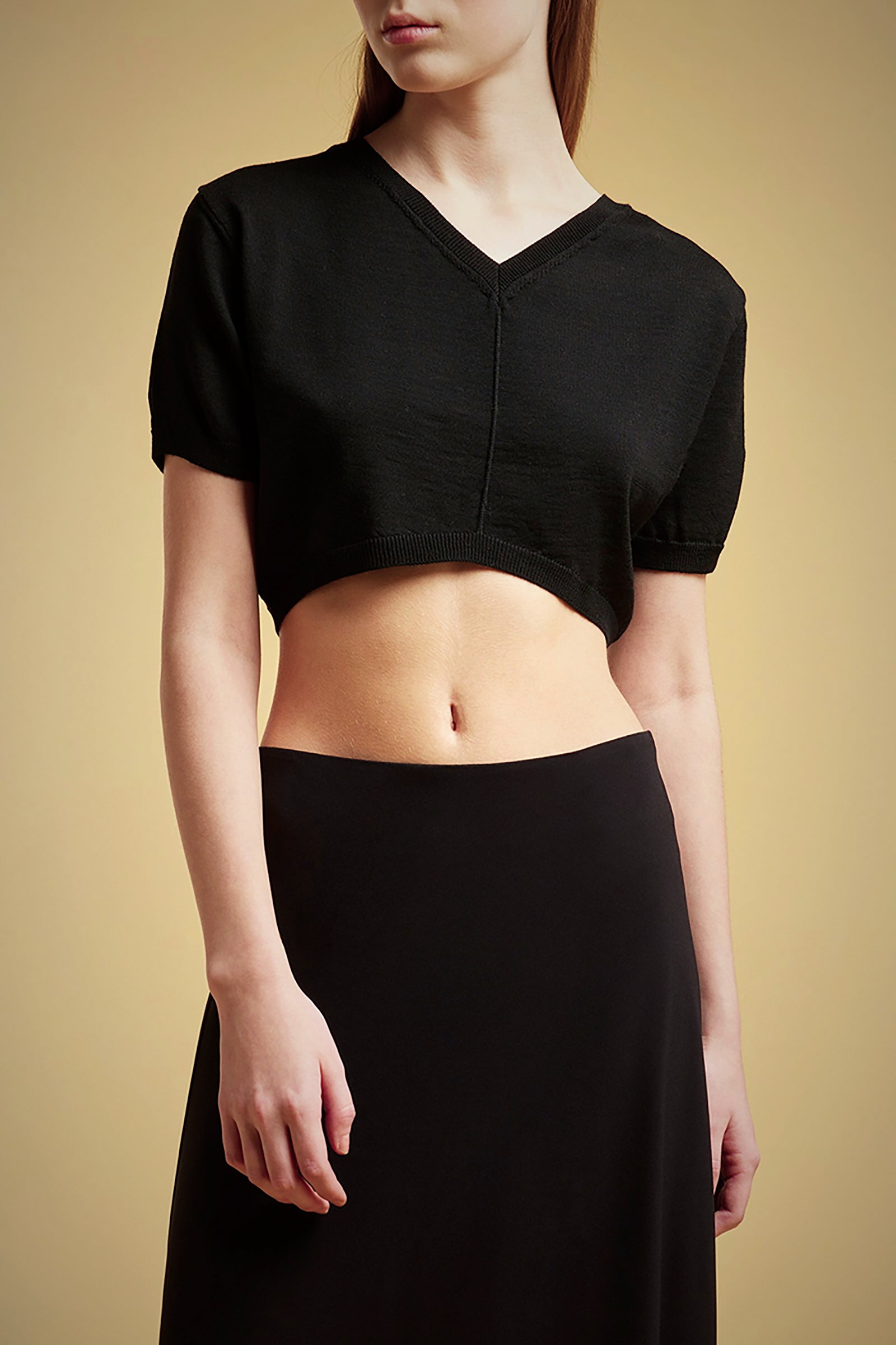 MAGLIA CROP LANA