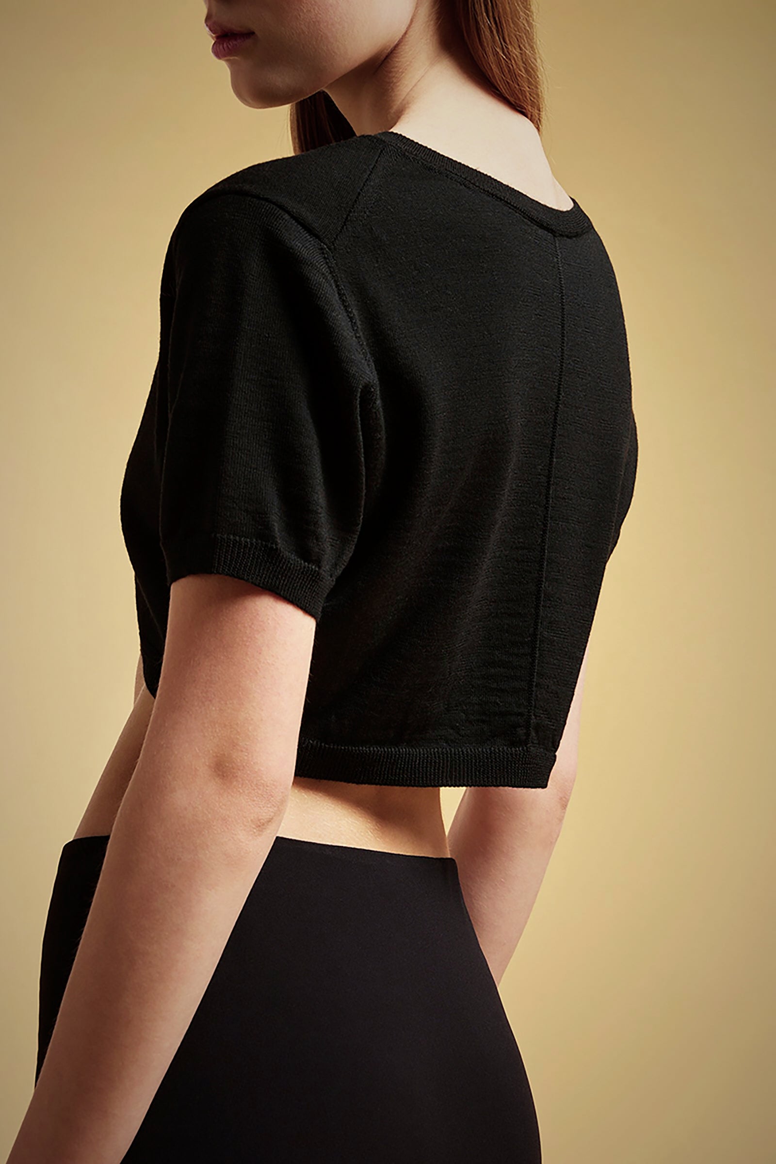 MAGLIA CROP LANA