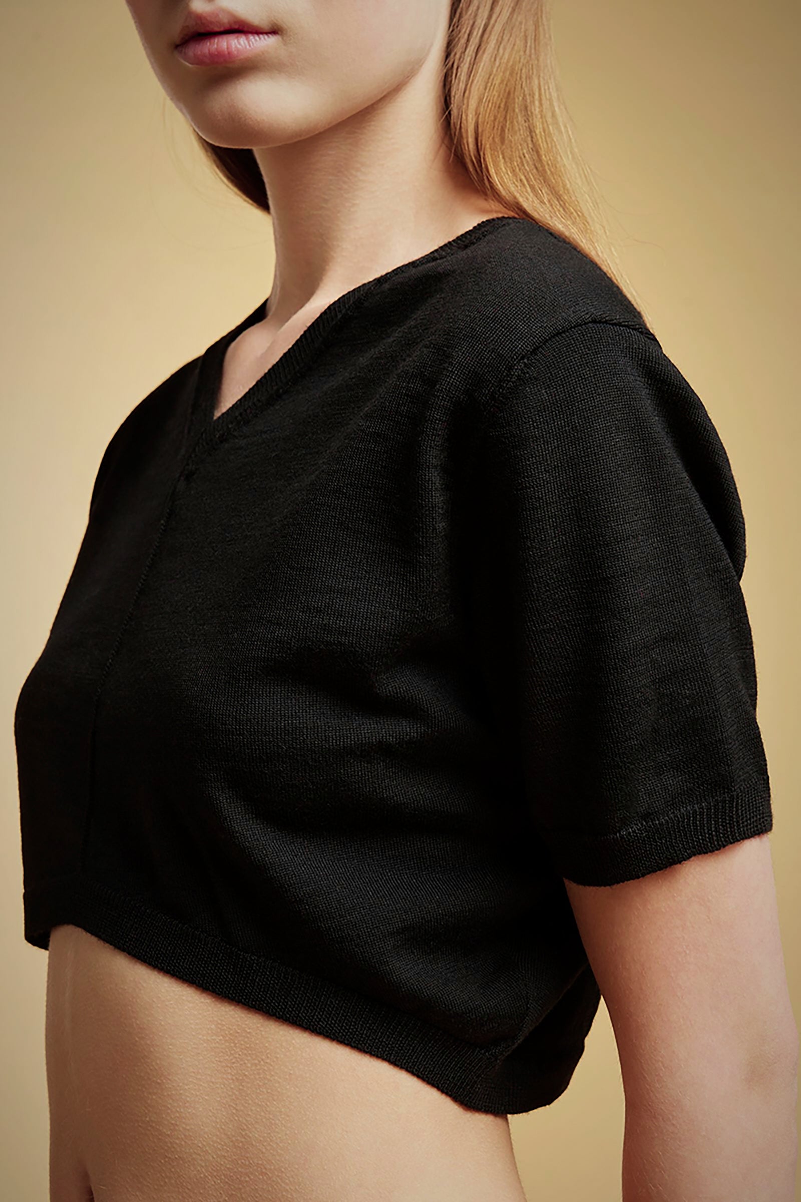 MAGLIA CROP LANA