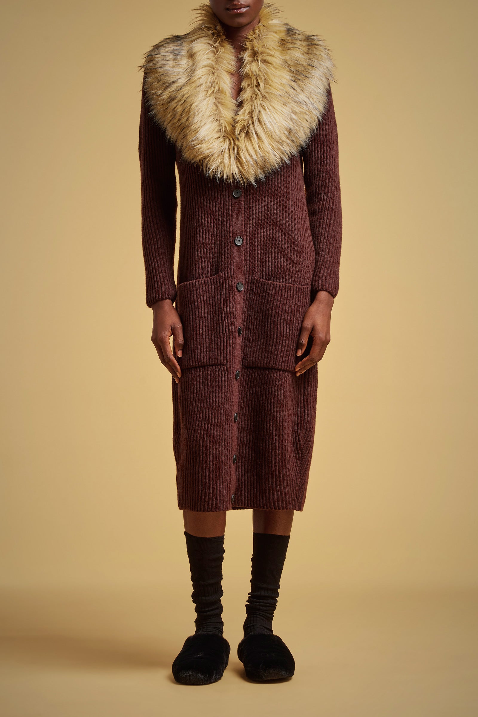 CARDIGAN LUNGO LAMBSWOOL
