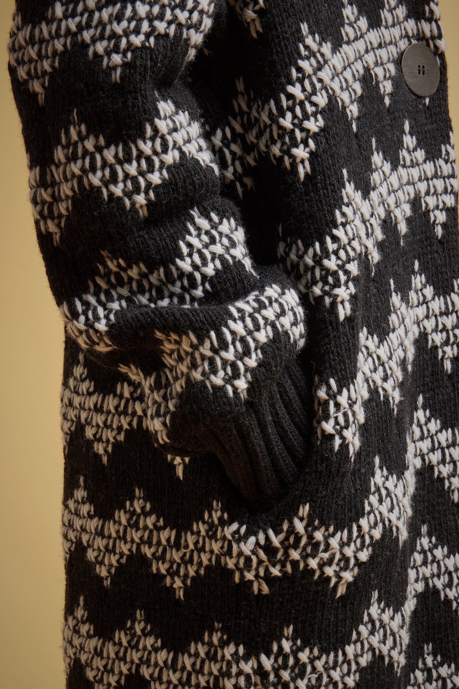 CAPPOTTO MAGLIA BICOLORE