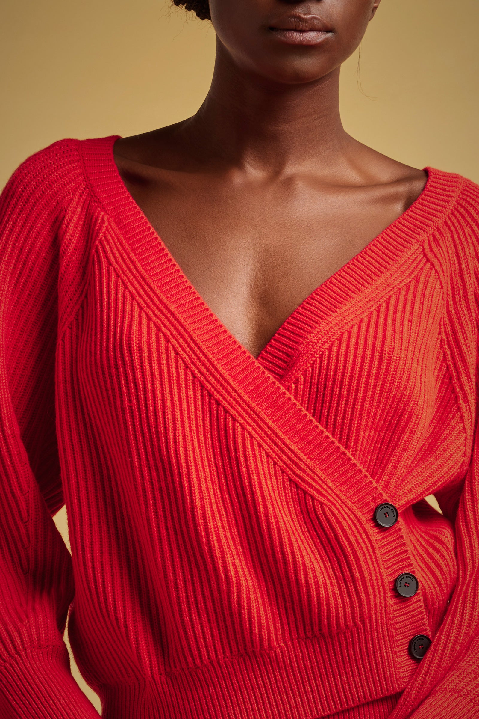 CARDIGAN INCROCIO CASHMERE RICICLATO