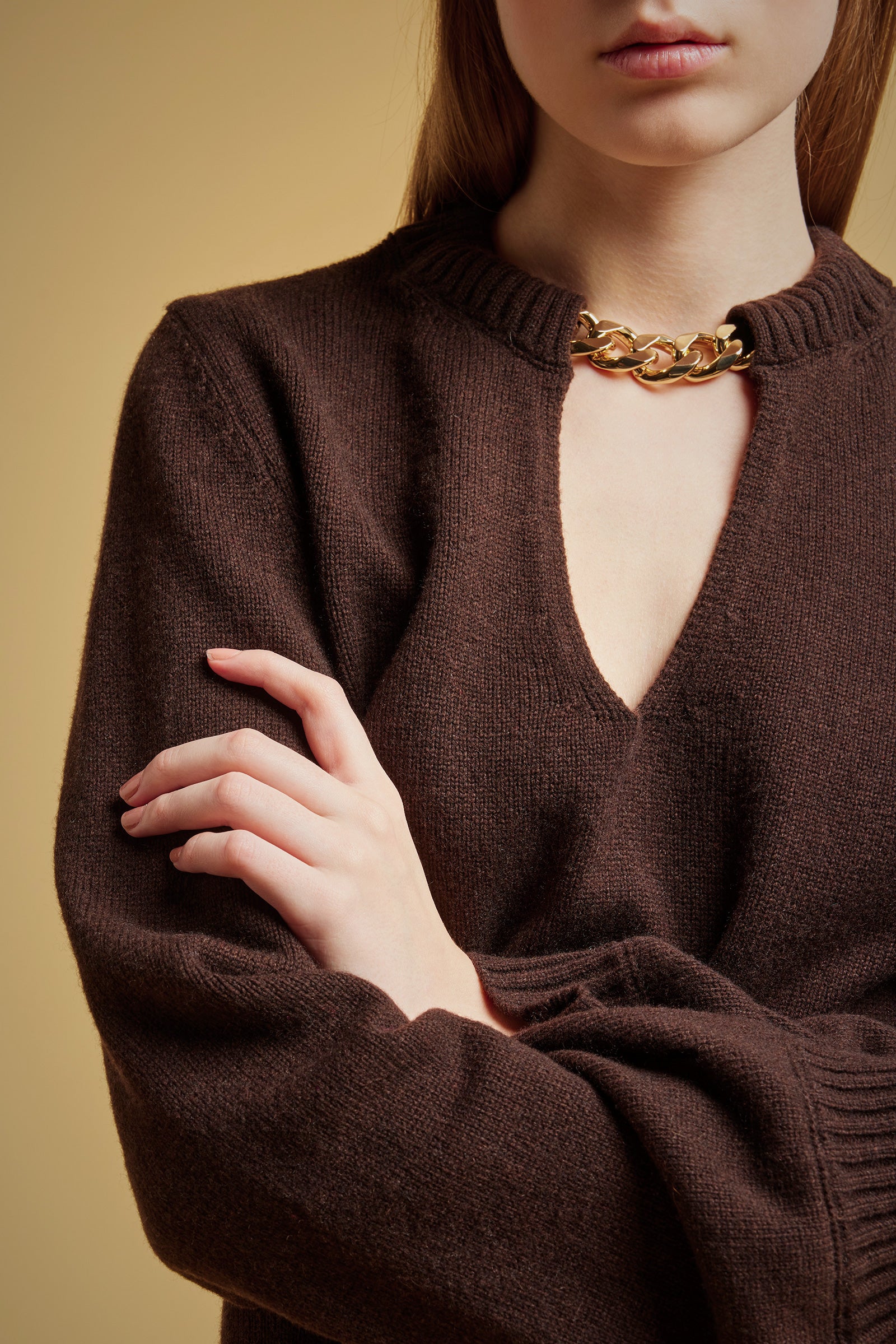 MAGLIA CATENA CASHMERE RICICLATO