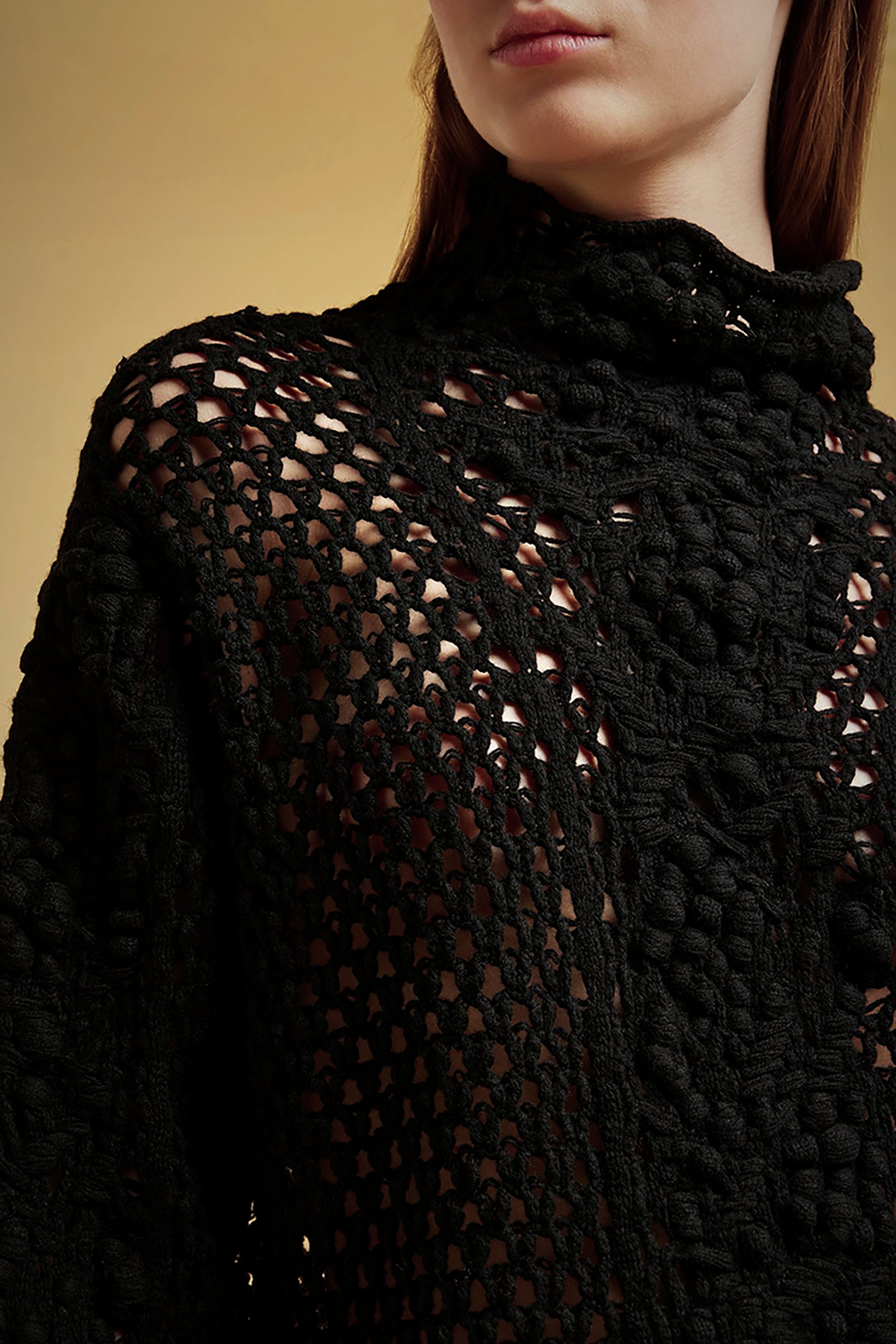 MAGLIA CROCHET CASHMERE RICICLATO