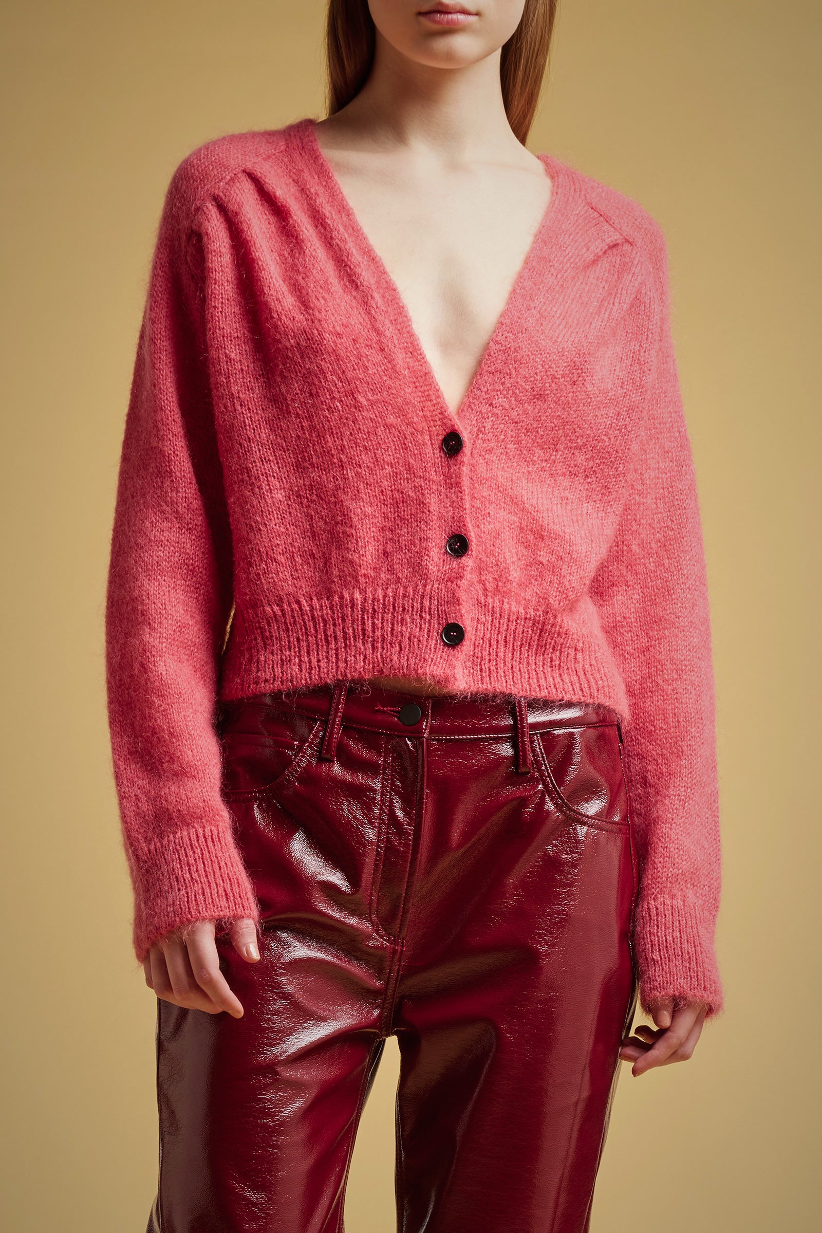 CARDIGAN MOHAIR SCOLLO V