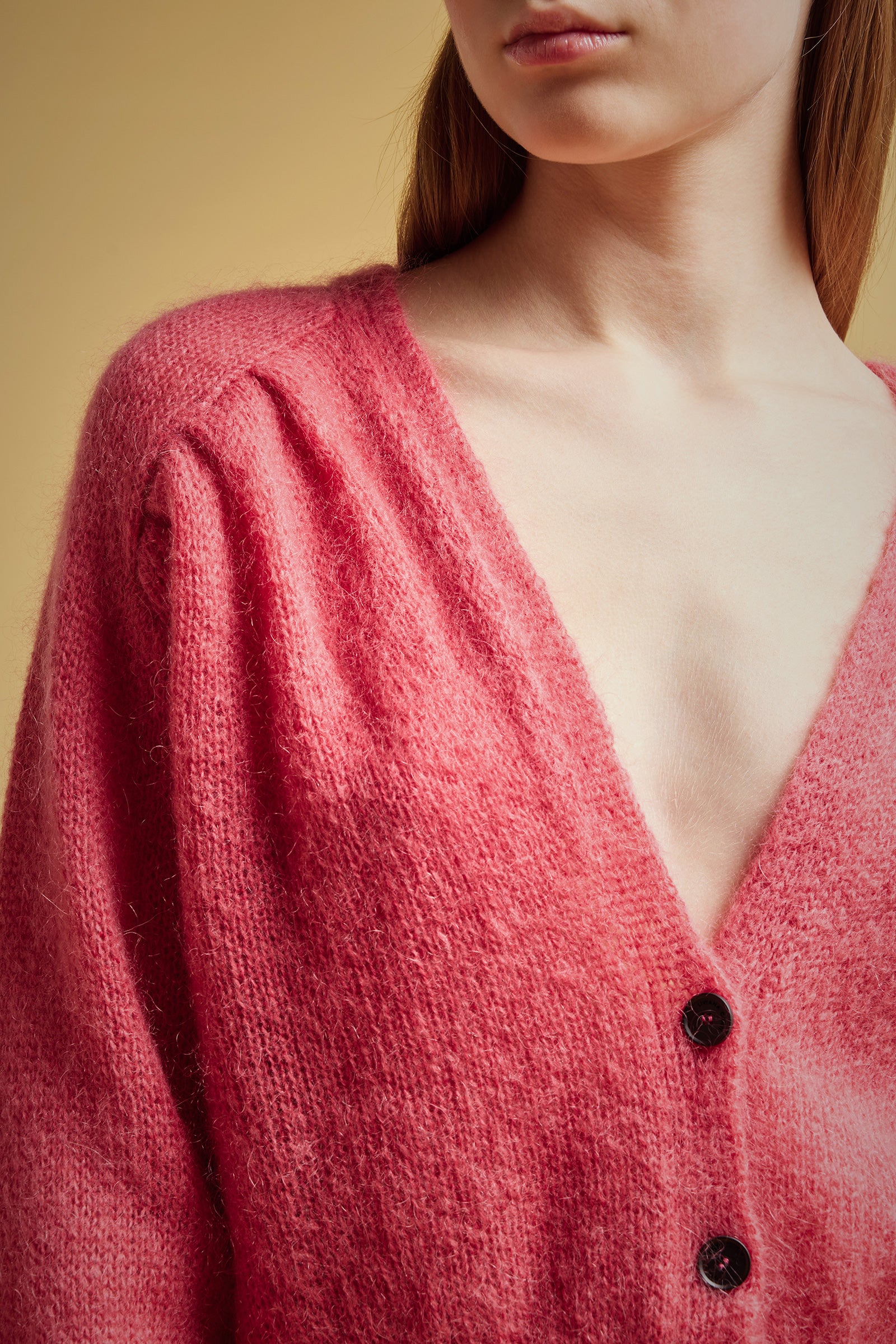 CARDIGAN MOHAIR SCOLLO V