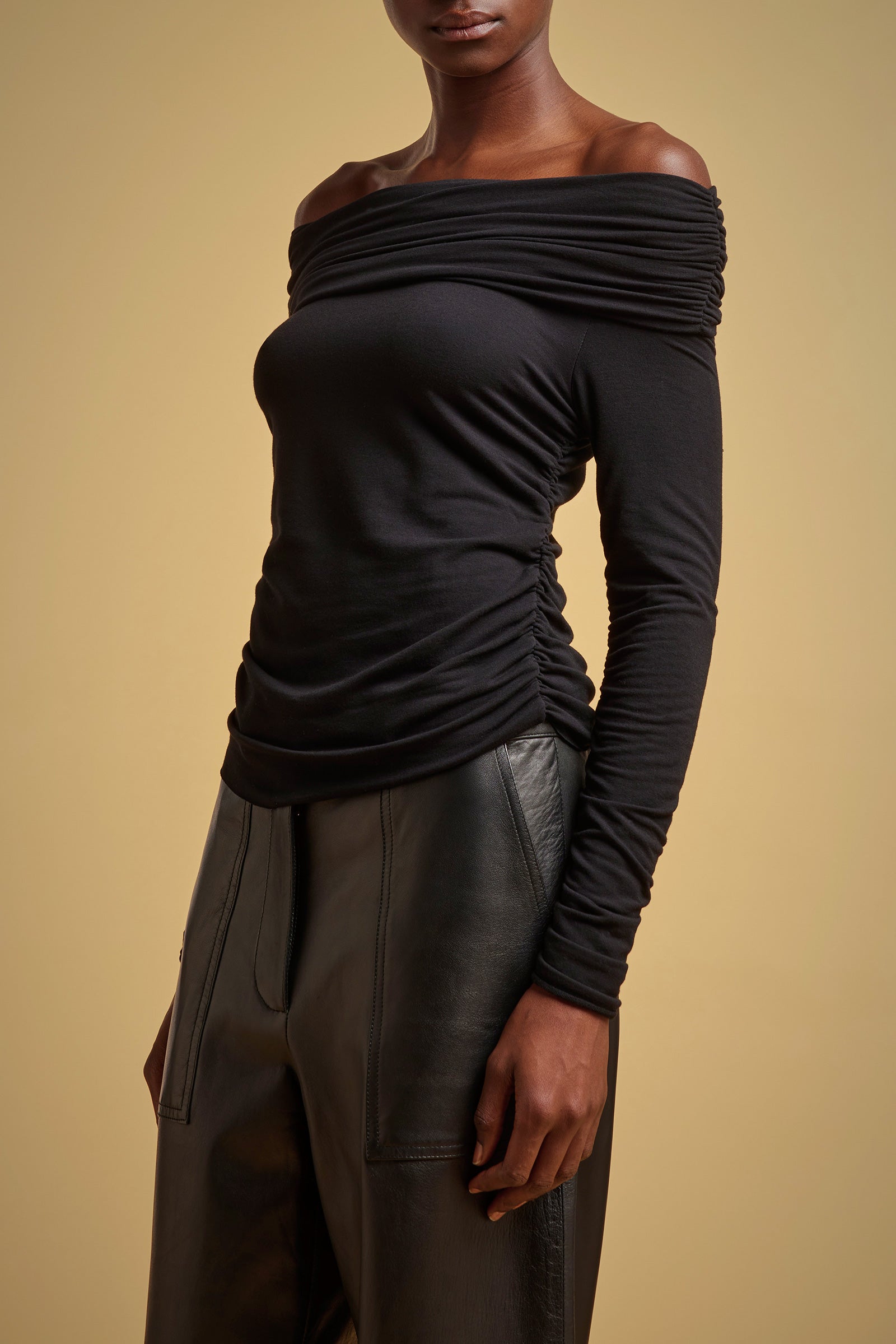 BLUSA JERSEY STRETCH SPALLE SCOPERTE