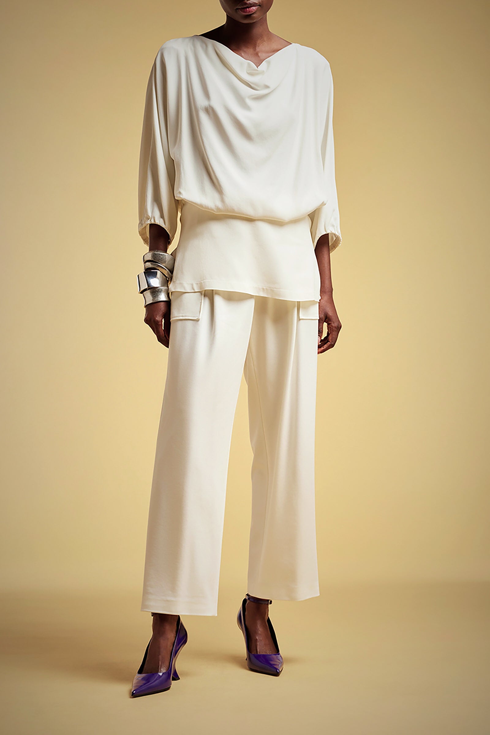 SHINY MILANO STITCH POCKET TROUSERS