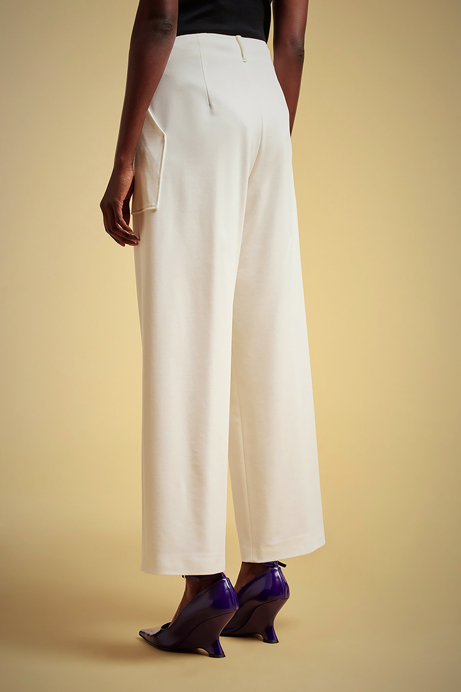 SHINY MILANO STITCH POCKET TROUSERS