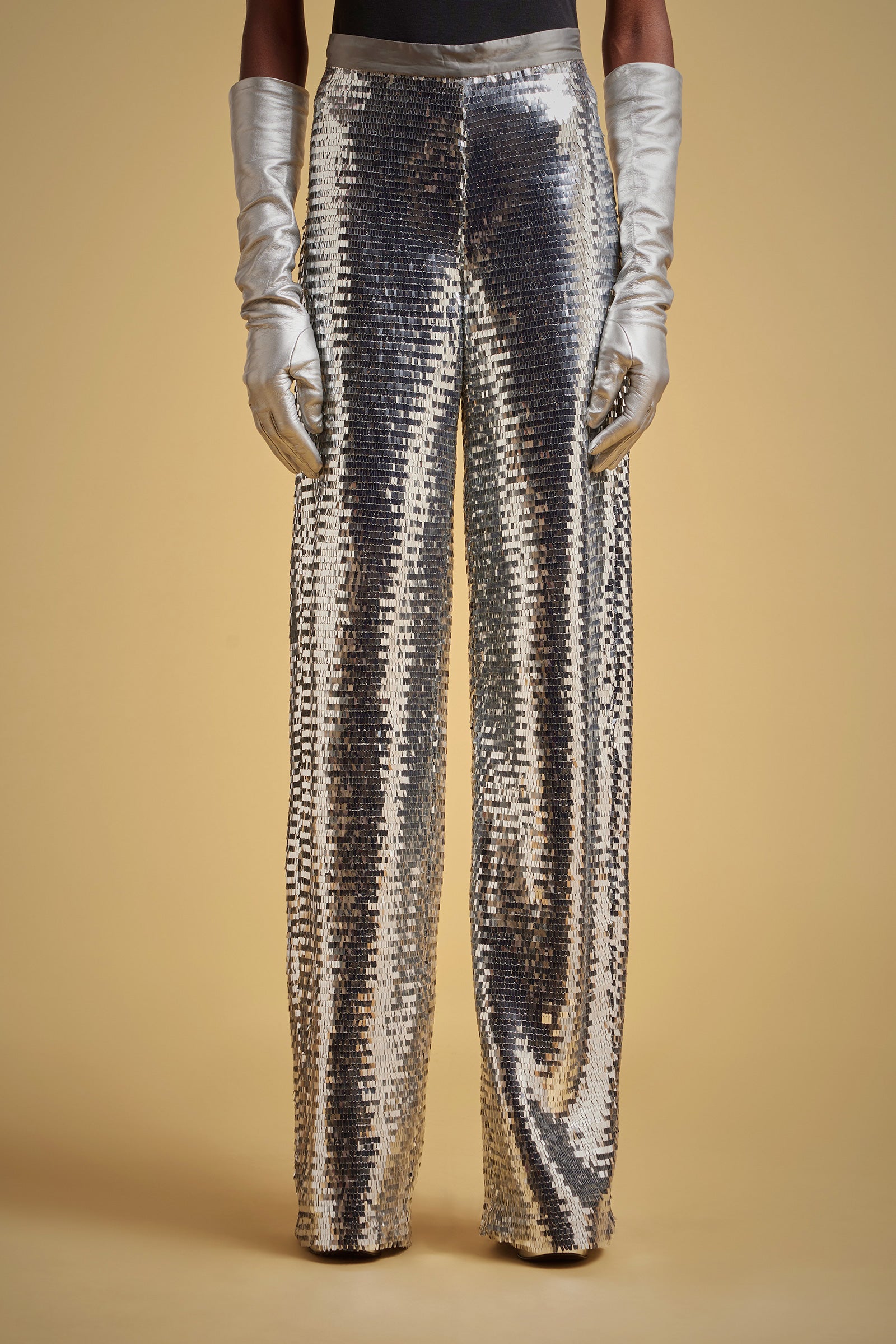 PANTALONI PALAZZO PAILLETTES