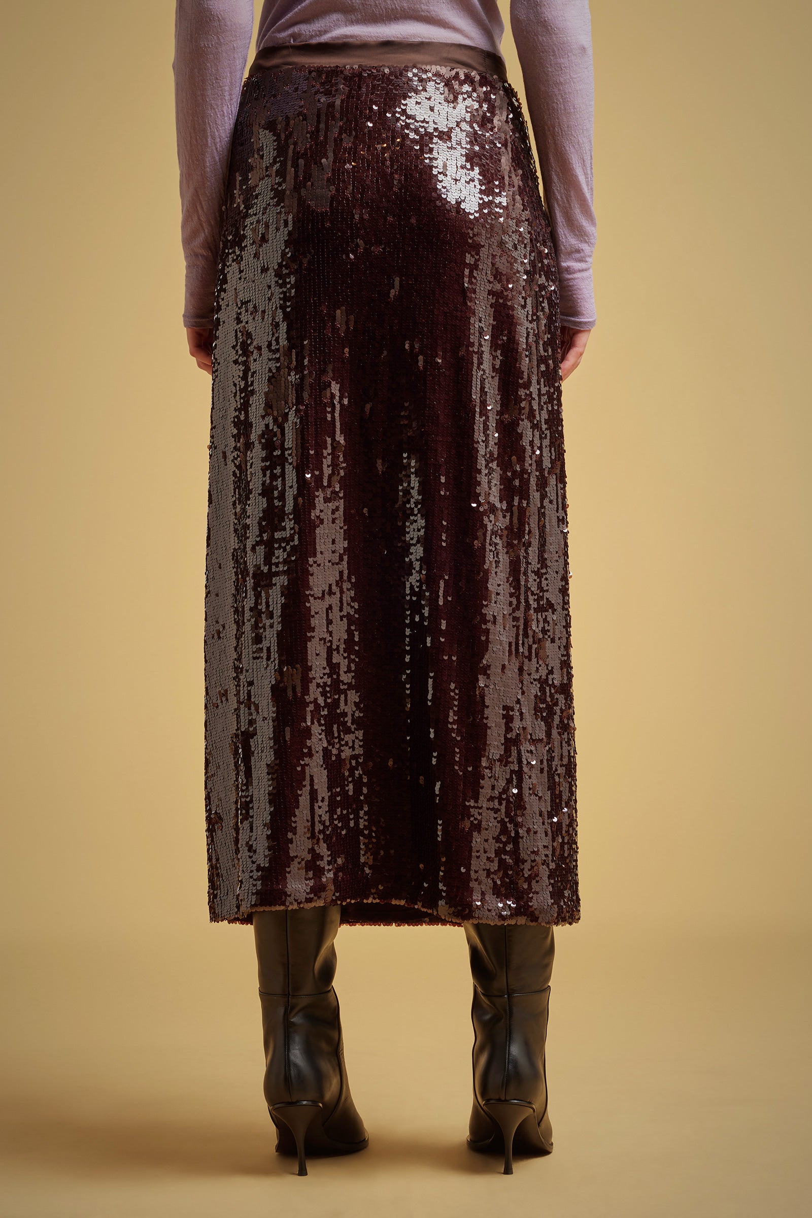 SEQUIN LONG SKIRT