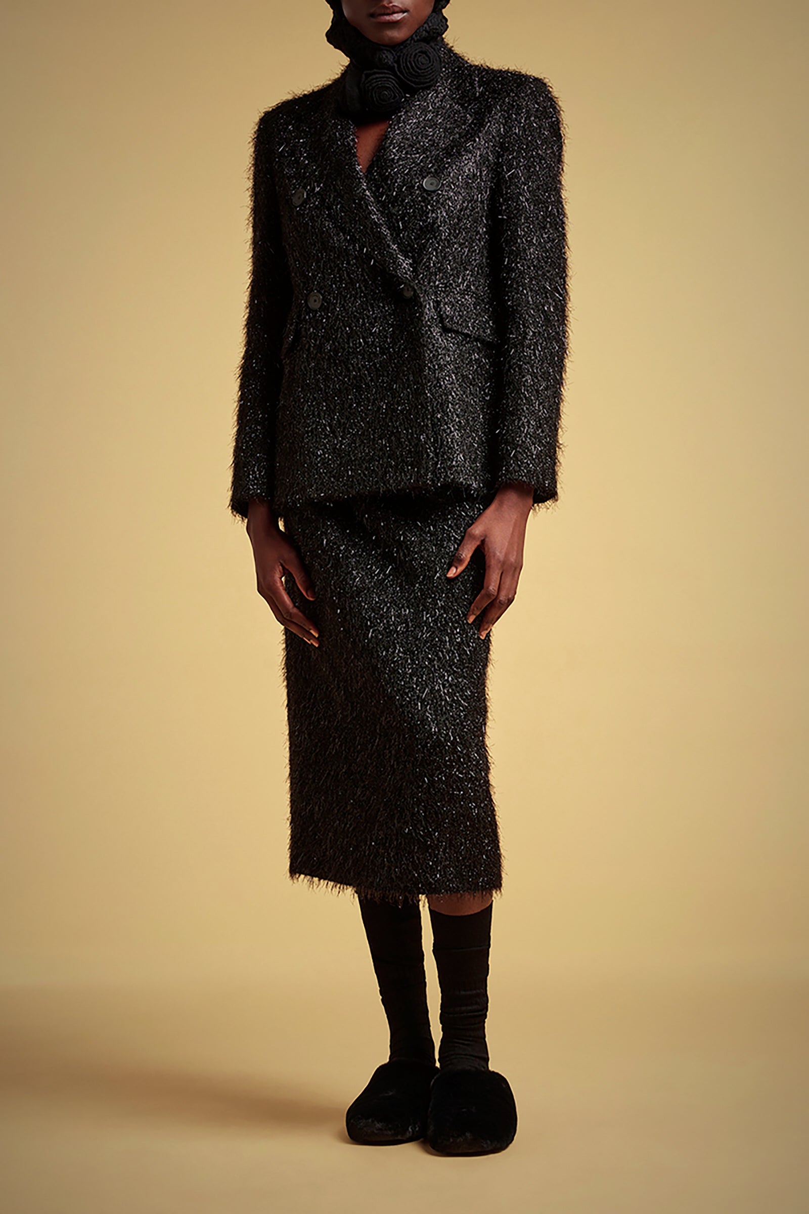 LUREX FRINGED BLAZER