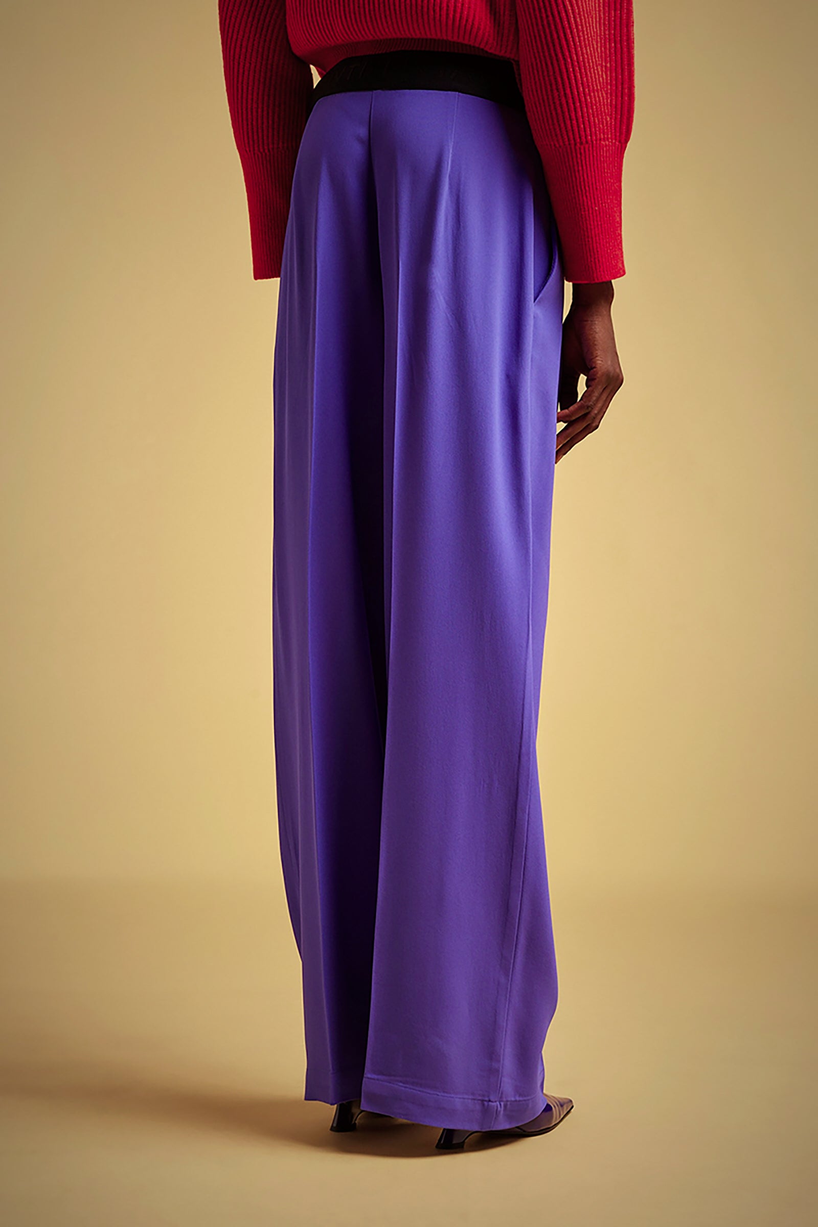 VISCOSE DRAP PALAZZO PANTS