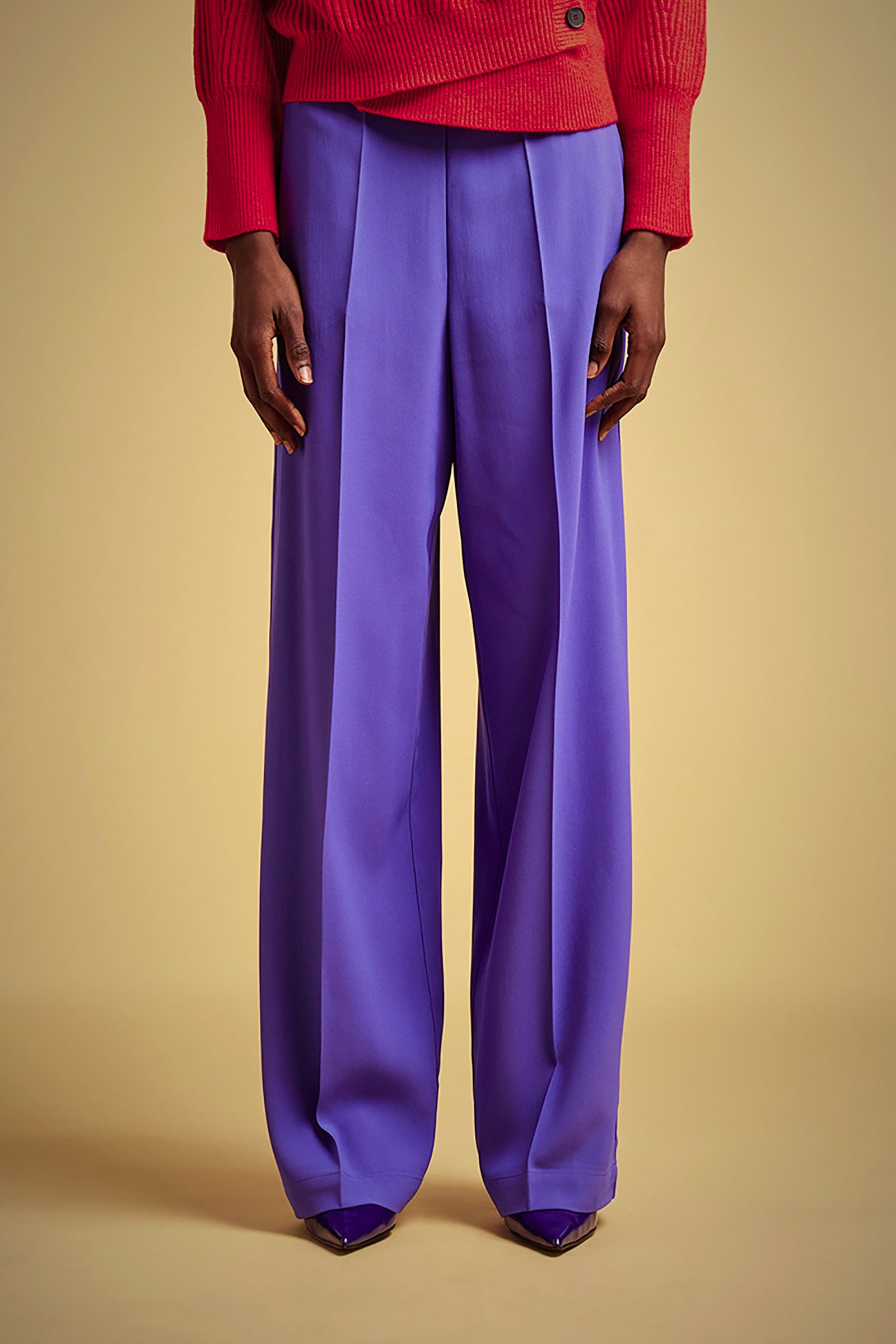 VISCOSE DRAP PALAZZO PANTS
