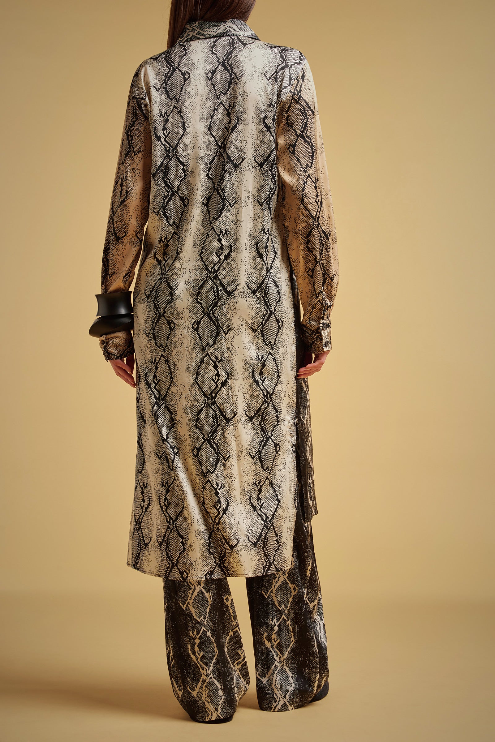 PYTHON PRINT SHIRT DRESS