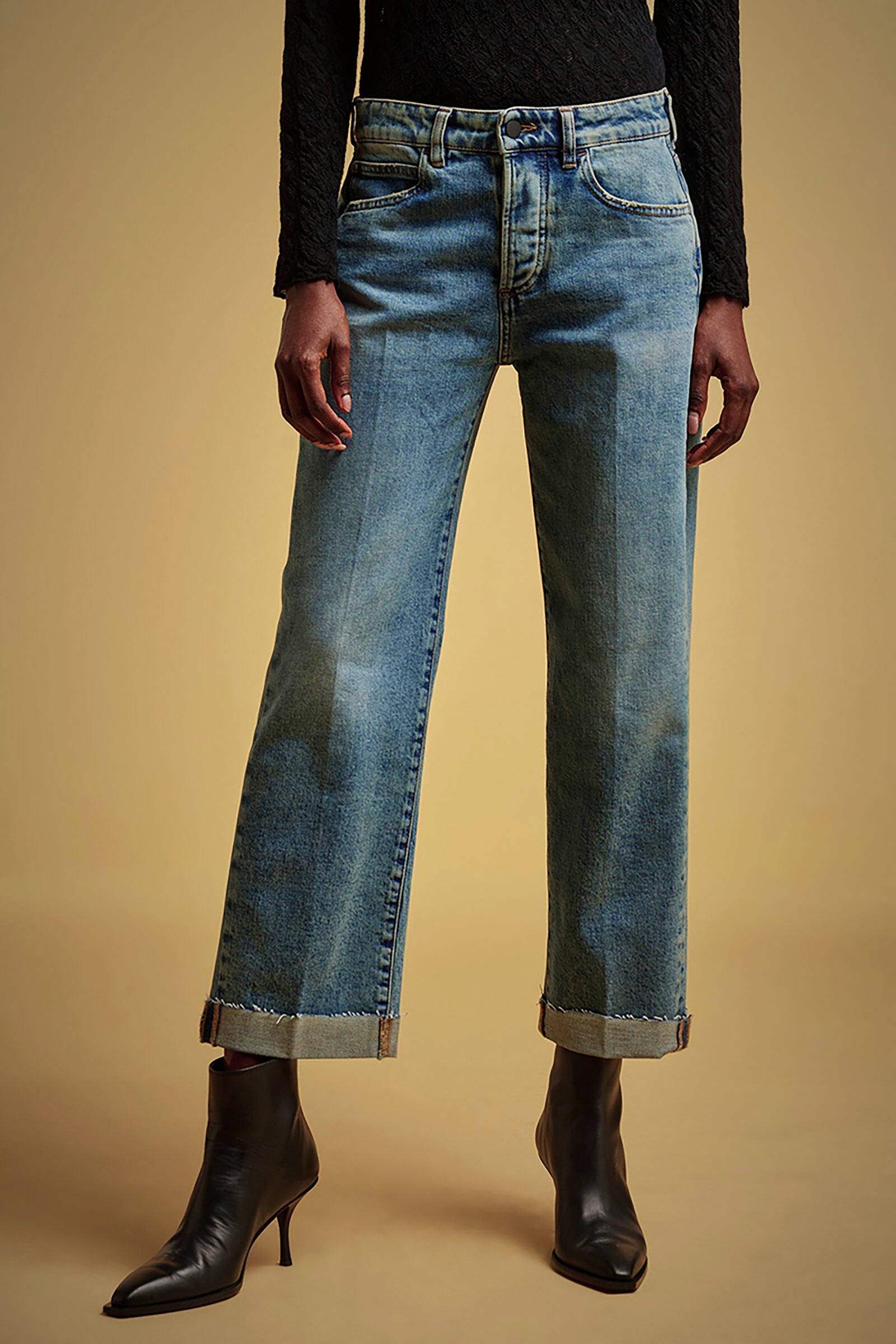DENIM LAVATO BOYFIT CROP