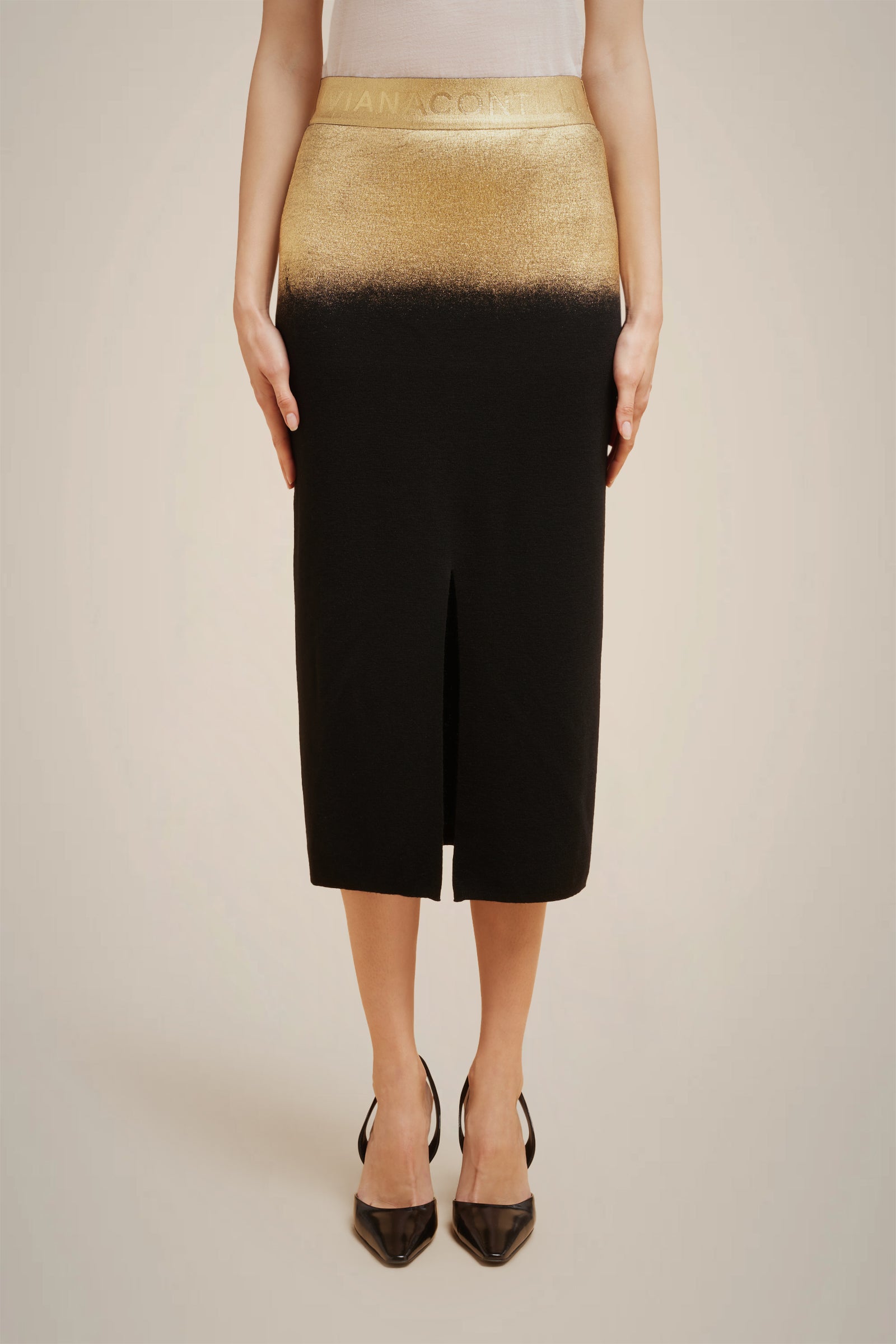 LAMINATED SKIRT