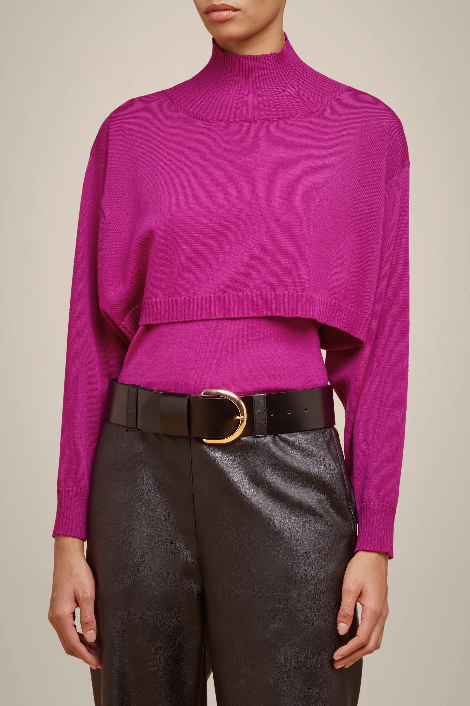 MAGLIA COLLO ALTO CROP