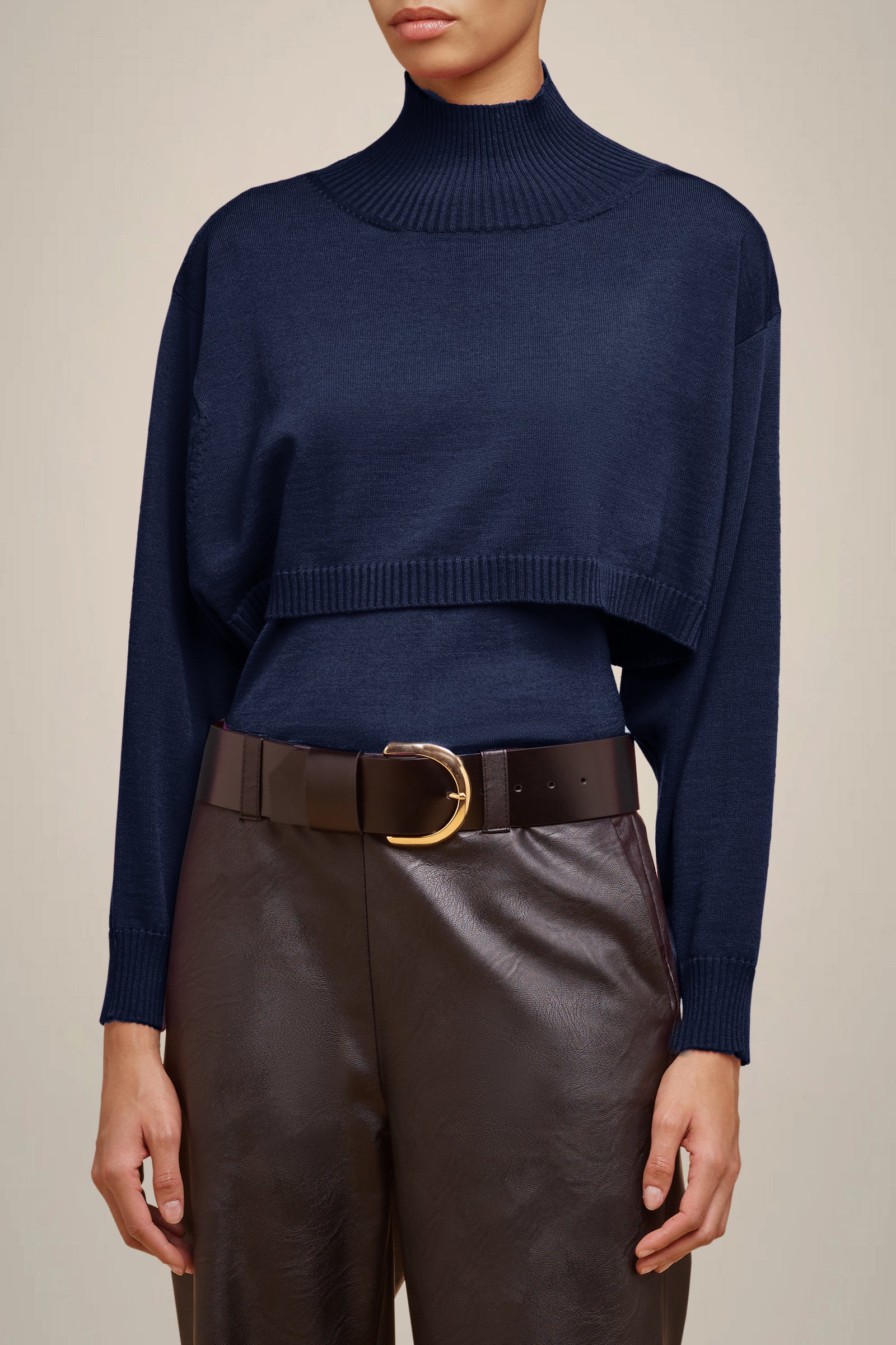 MAGLIA COLLO ALTO CROP