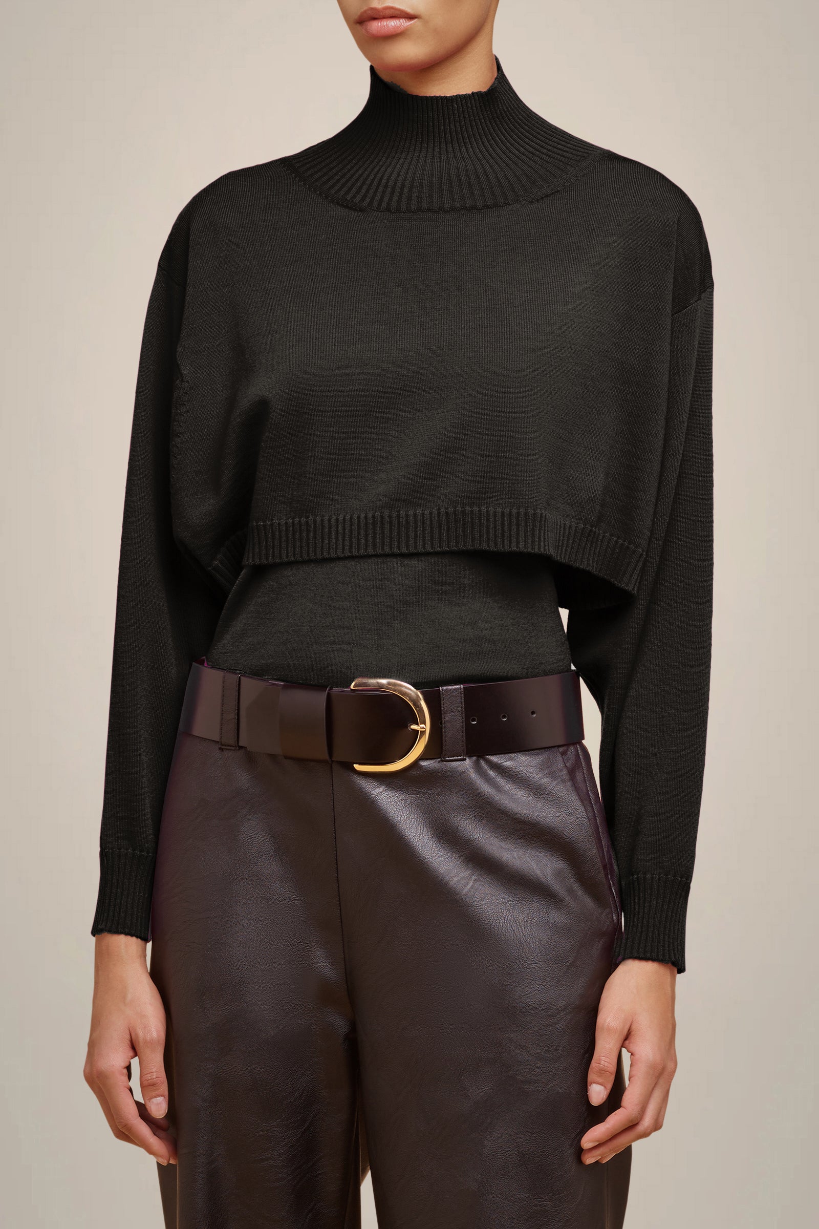 MAGLIA COLLO ALTO CROP