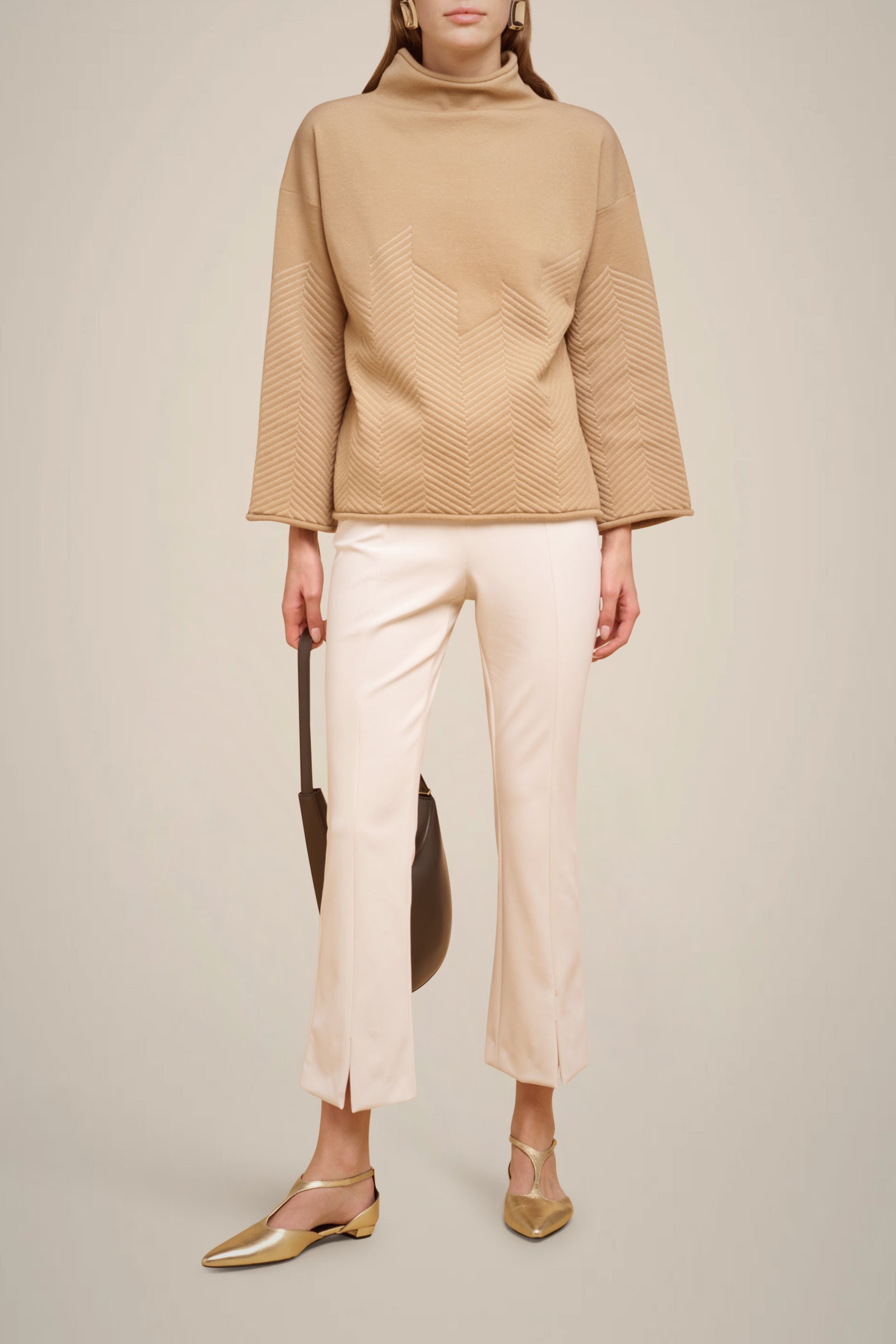 MAGLIA JACQUARD A RILIEVO